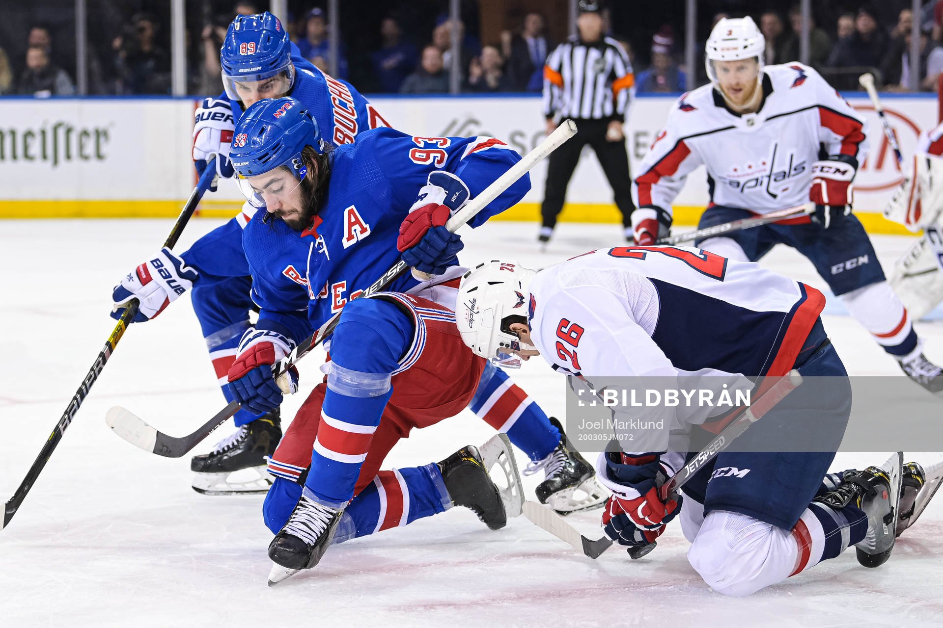 New York Rangers Mika Zibanejad and Washington Capitals Nic