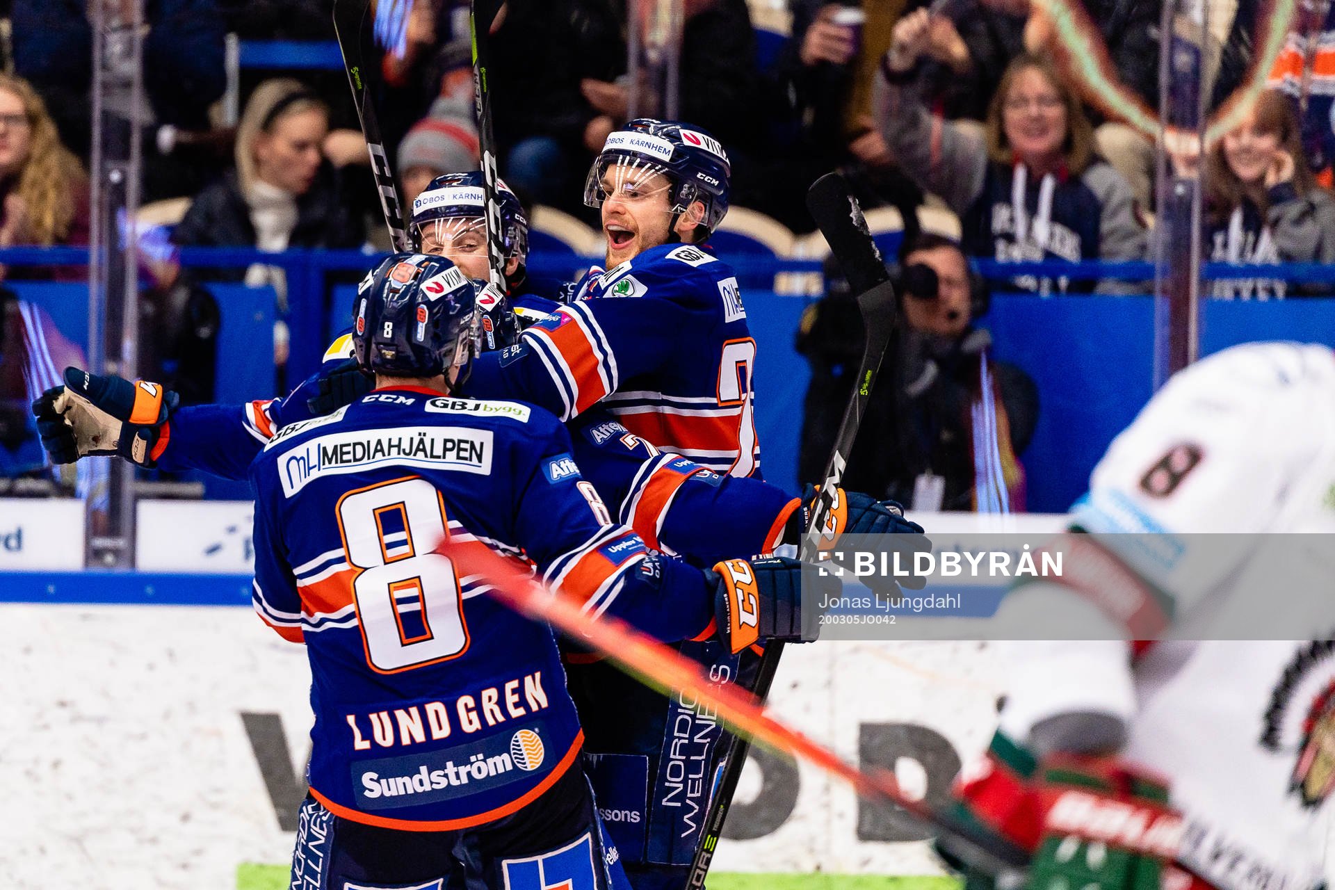 Växjös Brendan Shinnimin jublar