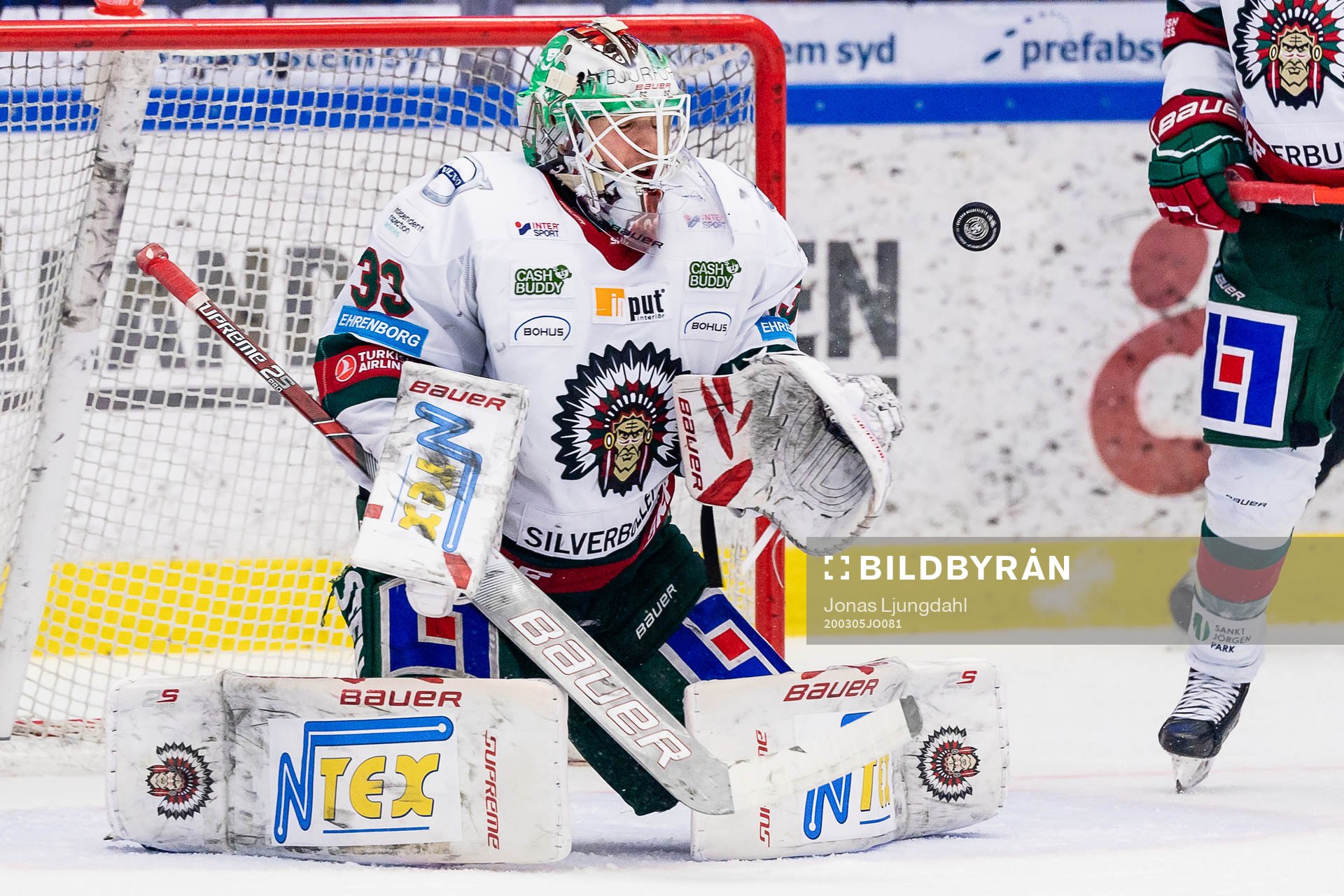 Frölundas målvakt Johan Mattsson