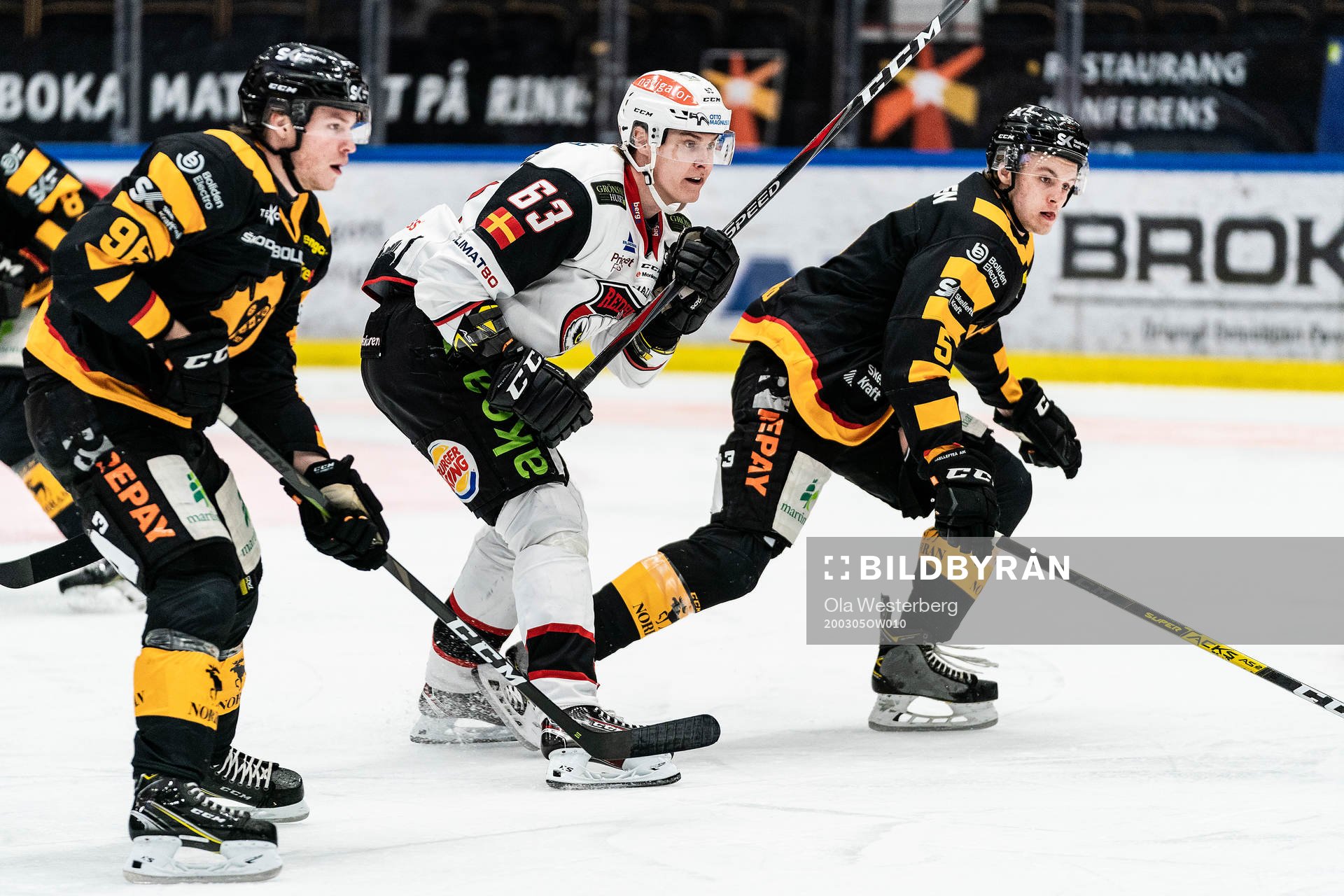 Malmö Redhawks Fredrik Händemark mot Skellefteås Rickard