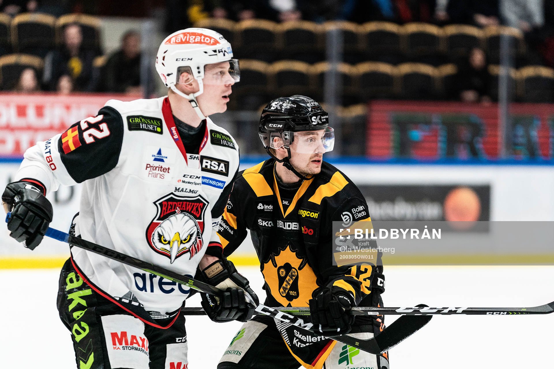 Malmö Redhawks Lars Bryggman och Skellefteås Adam
