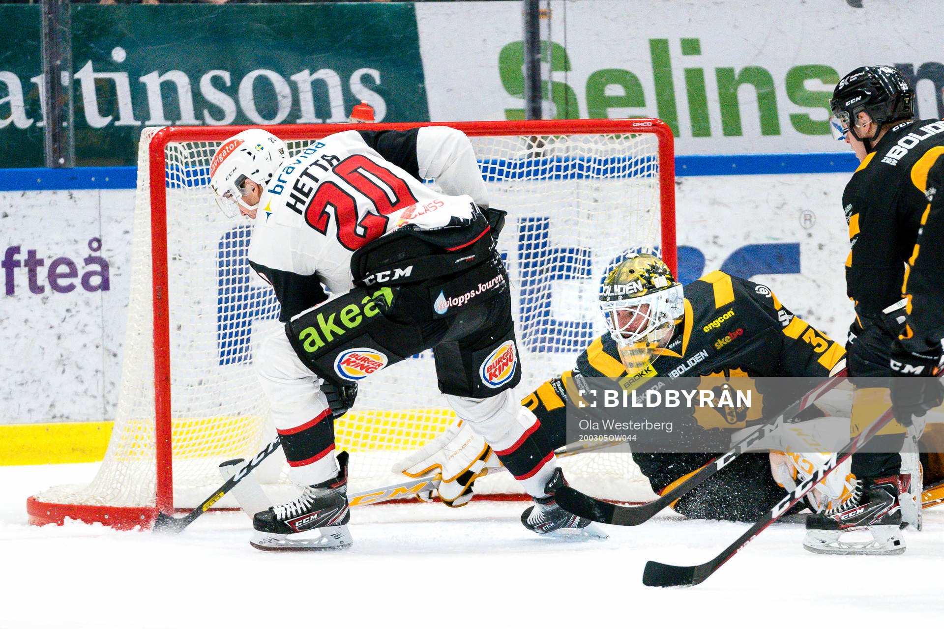 Skellefteås målvakt Gustaf Lindvall