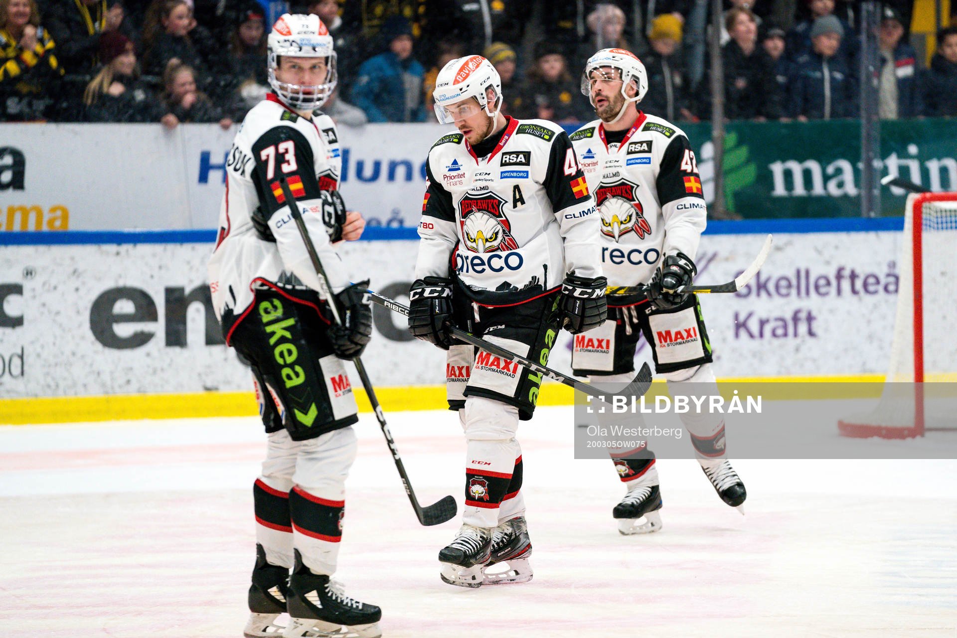 Malmö Redhawks Adam Ollas Mattsson , Jesper Jensen Aabo