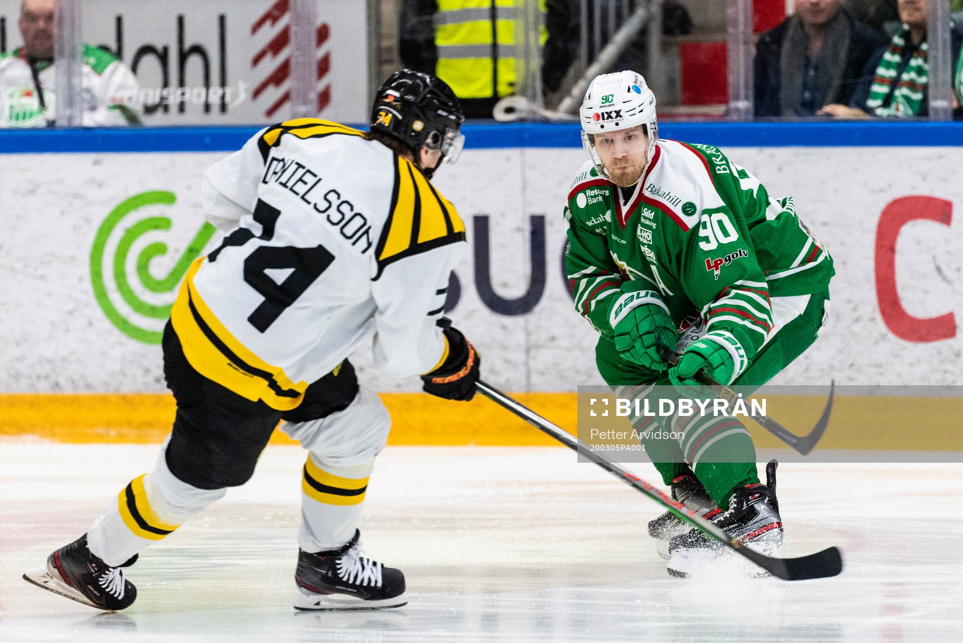 Rögles Ted Brithén och Brynäs Nicklas Danielsson