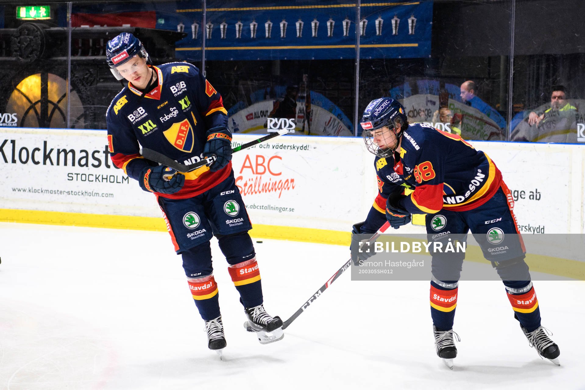 Djurgårdens Marcus Högström och Alexander Holtz
