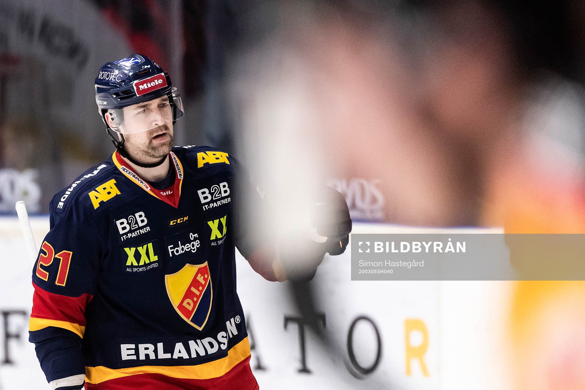 Djurgårdens Patrik Berglund jublar