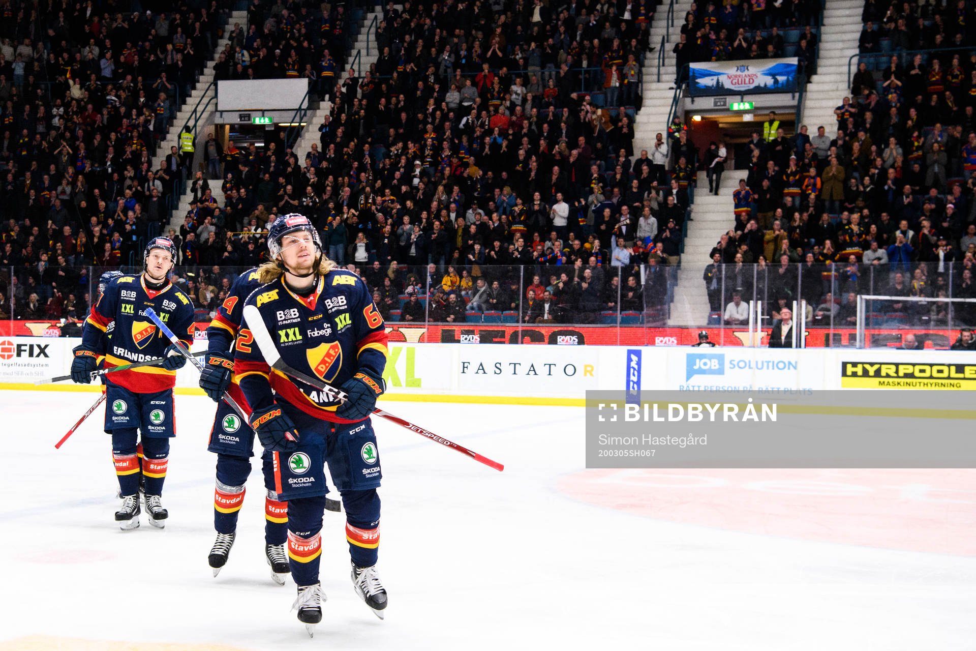 Djurgårdens Manuel Ågren jublar