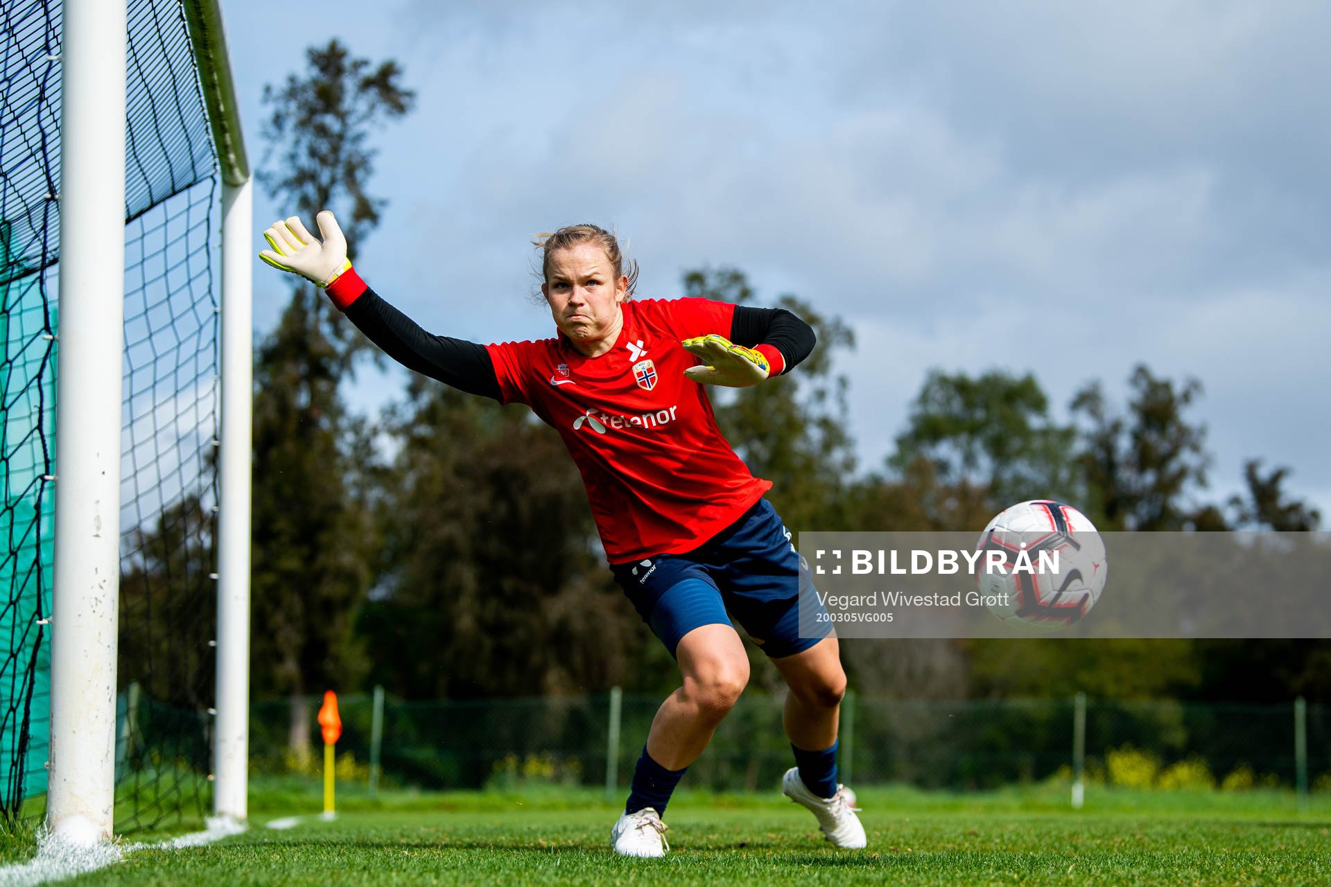 Goalkeeper Oda Maria Hove Bogstad of the Norwegian