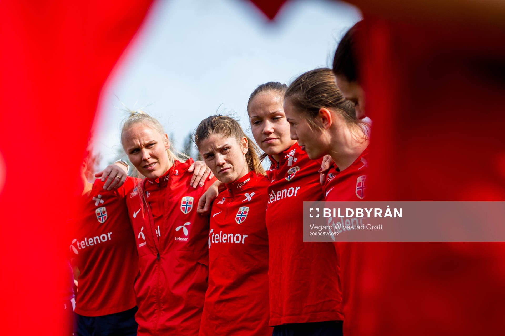 Maria Thorisdottir, Maren Mjelde, Guro Reiten and Tuva