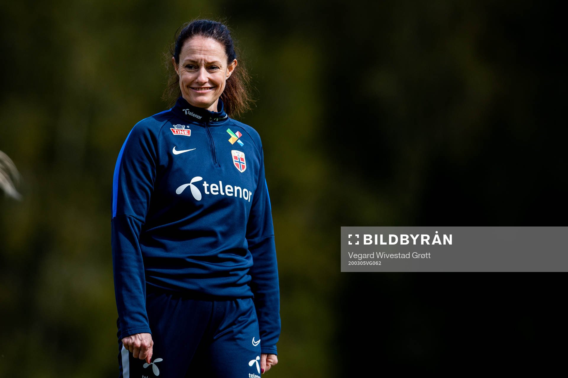 Physio Margareta Endresen of the Norwegian women’s
