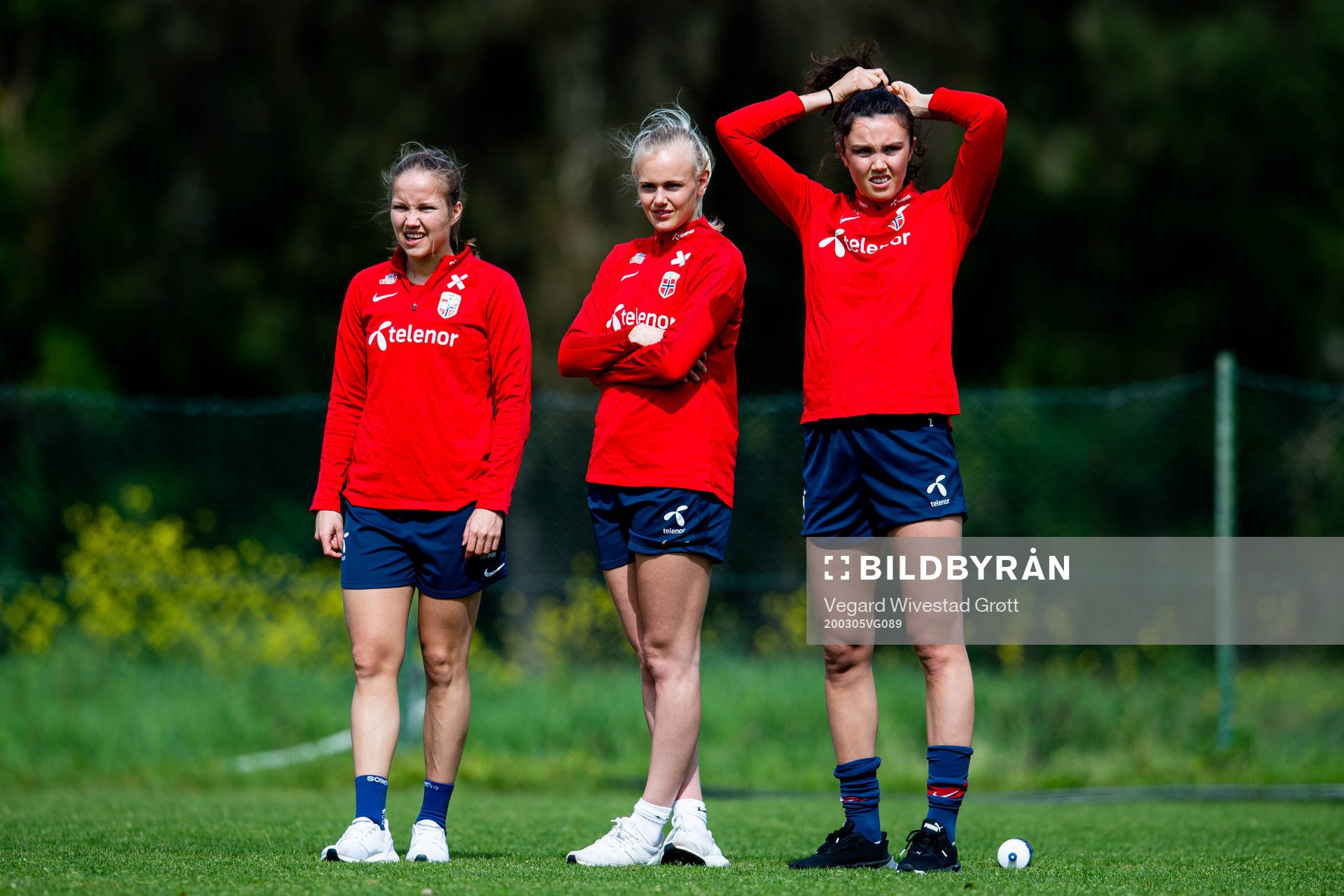 Guro Reiten, Karina Sævik and Ingrid Syrstad Engen of the