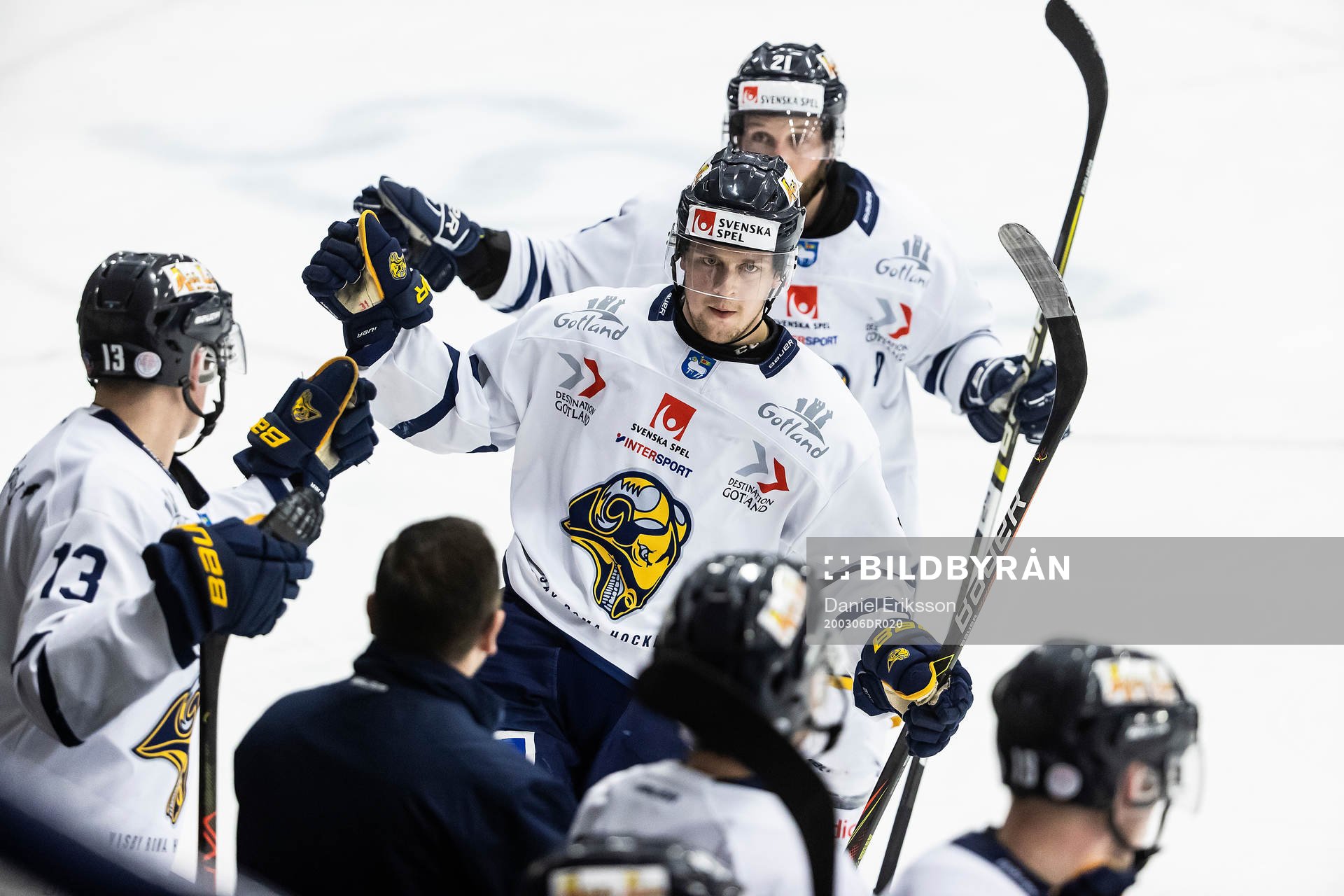 Visby/Romas Mikael Hedlund jublar