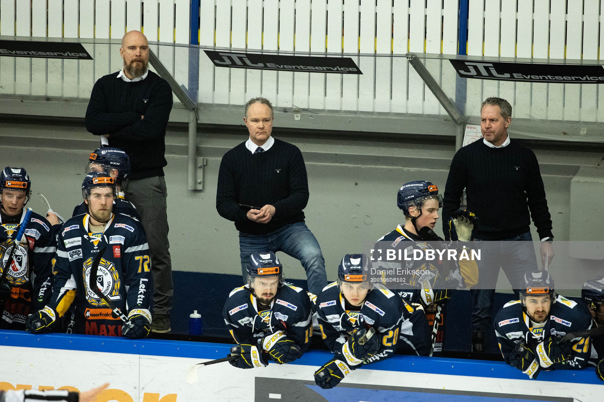 Borlänges tränare Stefan Gustafsson och Borlänges