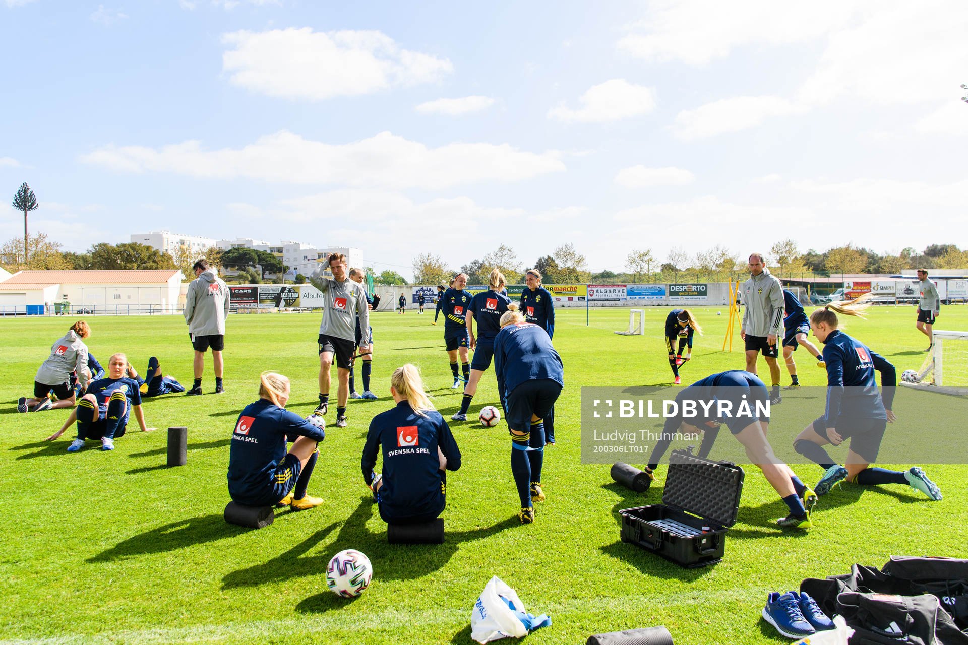 Players prepare