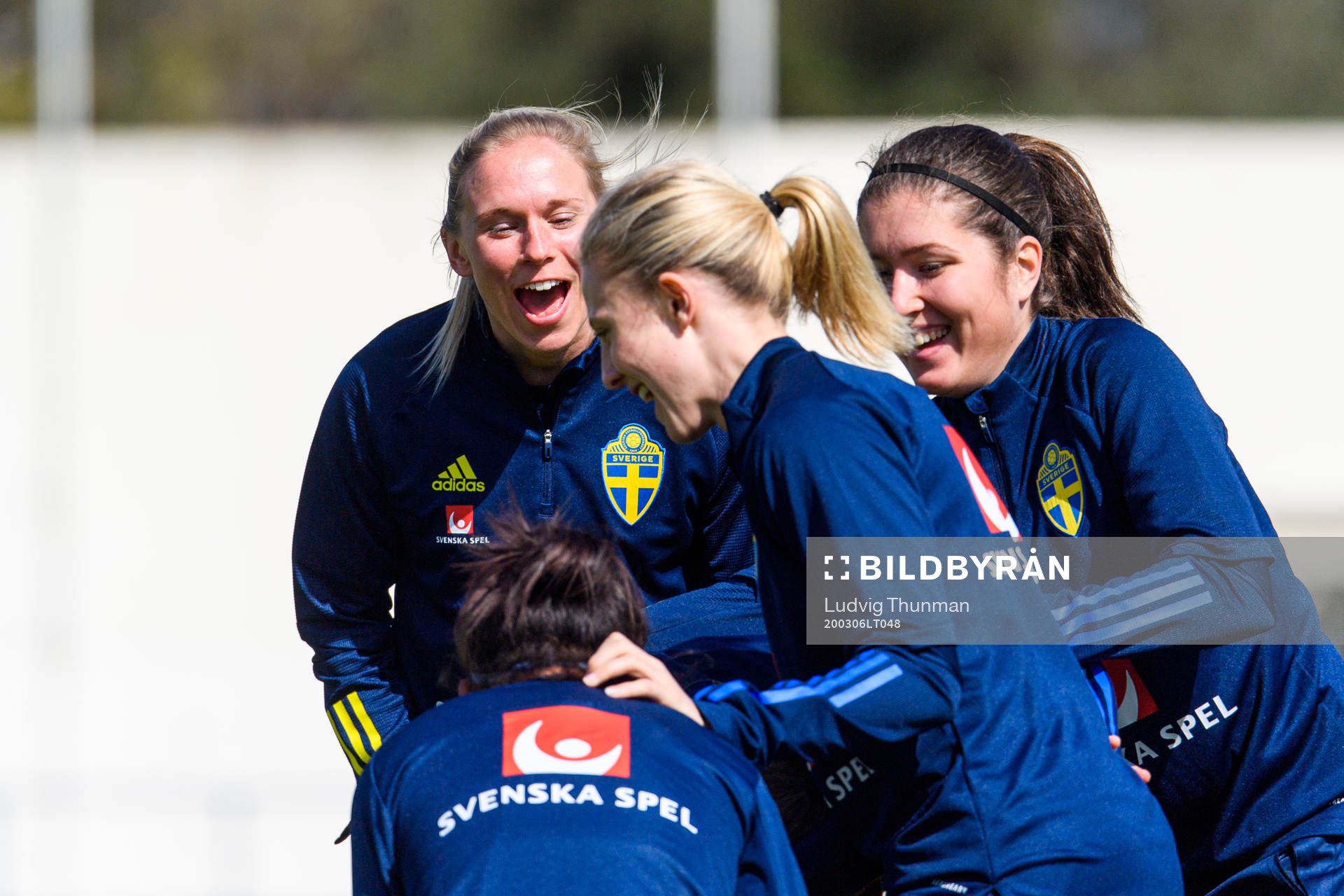 Jonna Andersson, Loreta Kullashi, Rebecka Blomqvist and