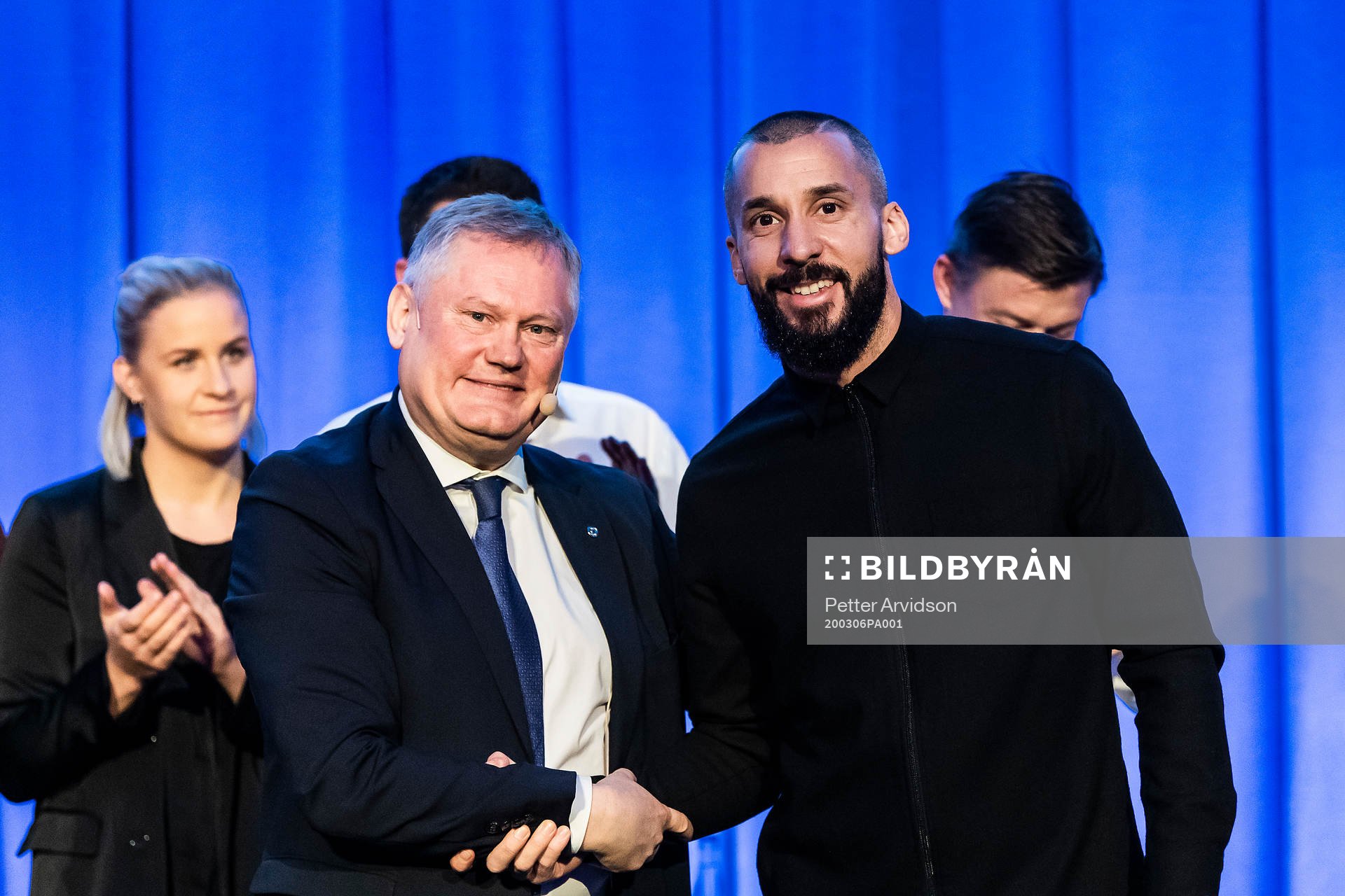 Malmö FFs ordförande Anders Pålsson och Guillermo Molins