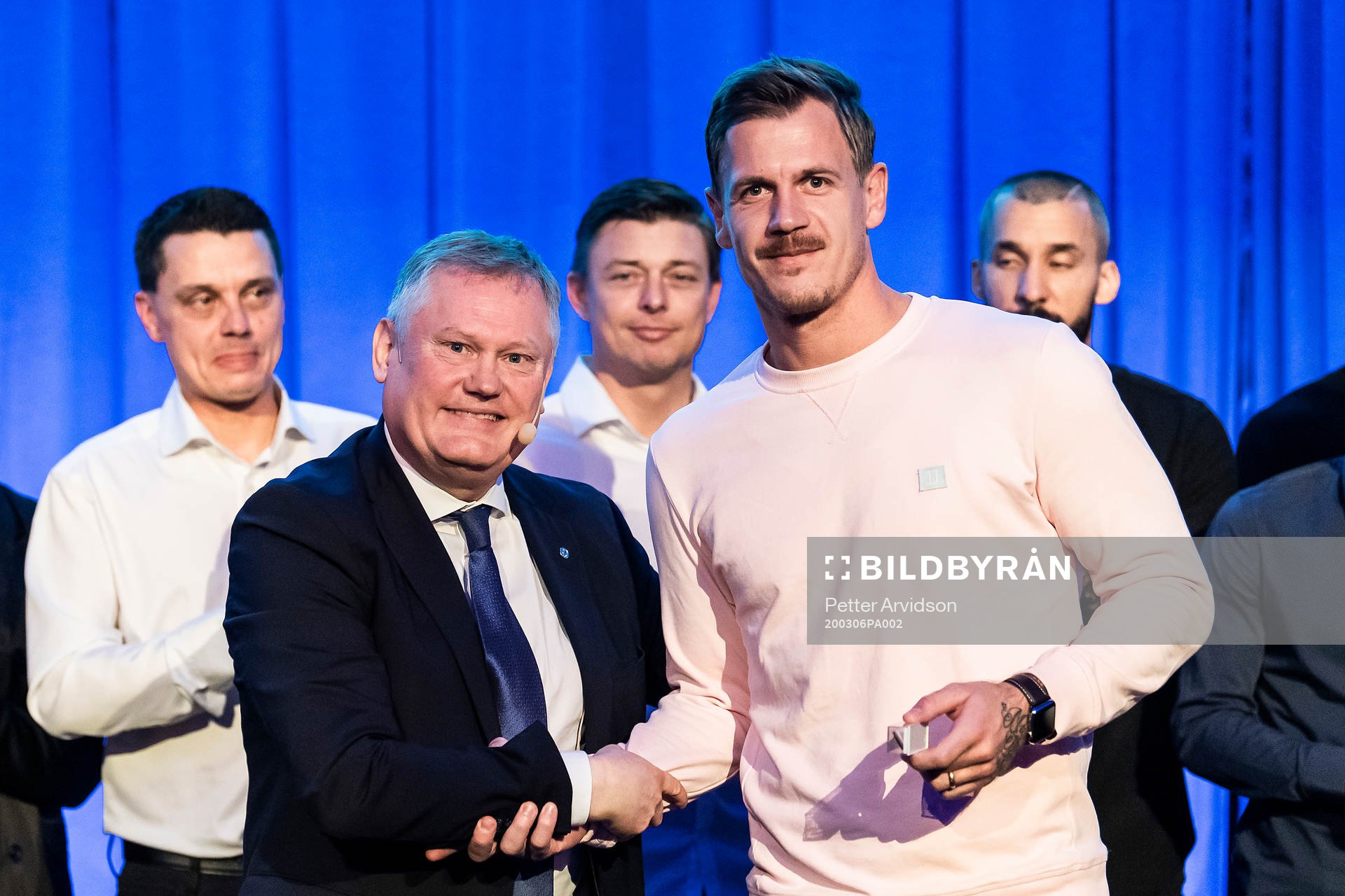 Malmö FFs ordförande Anders Pålsson och Johan Dahlin som