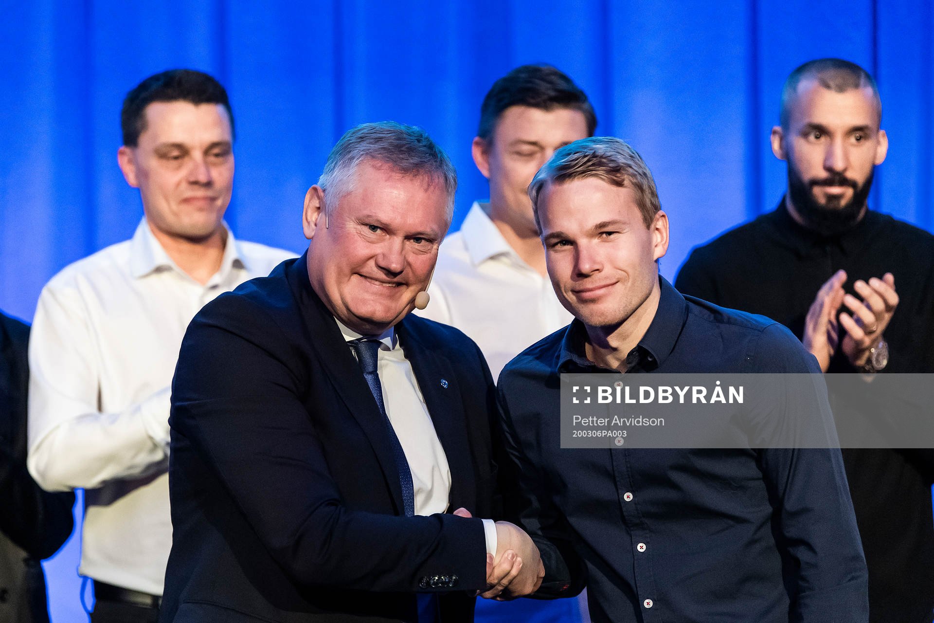 Malmö FFs ordförande Anders Pålsson och Oscar Lewicki
