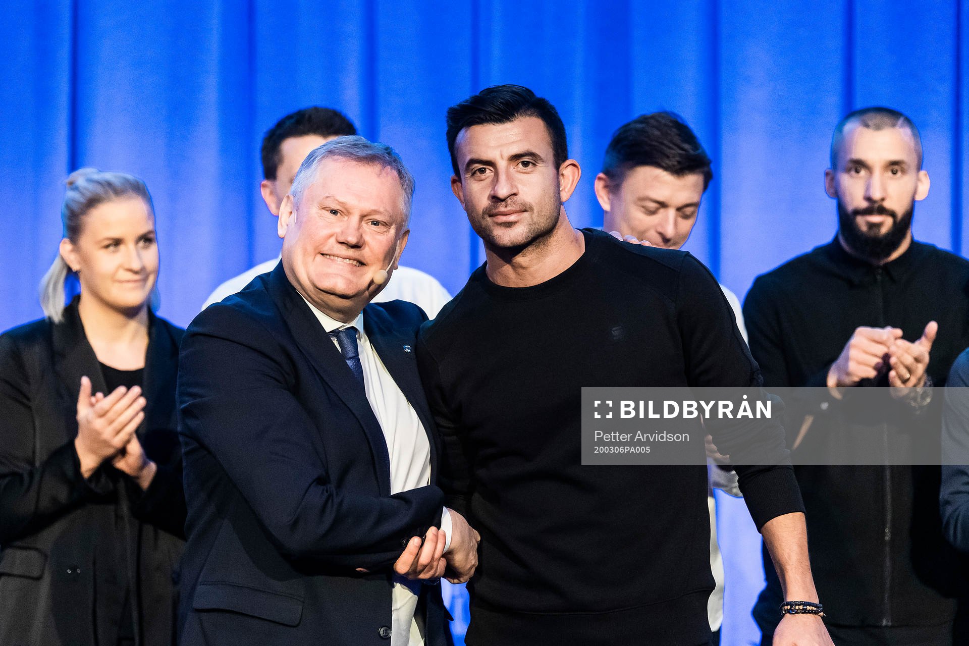Malmö FFs ordförande Anders Pålsson och Behrang Safari