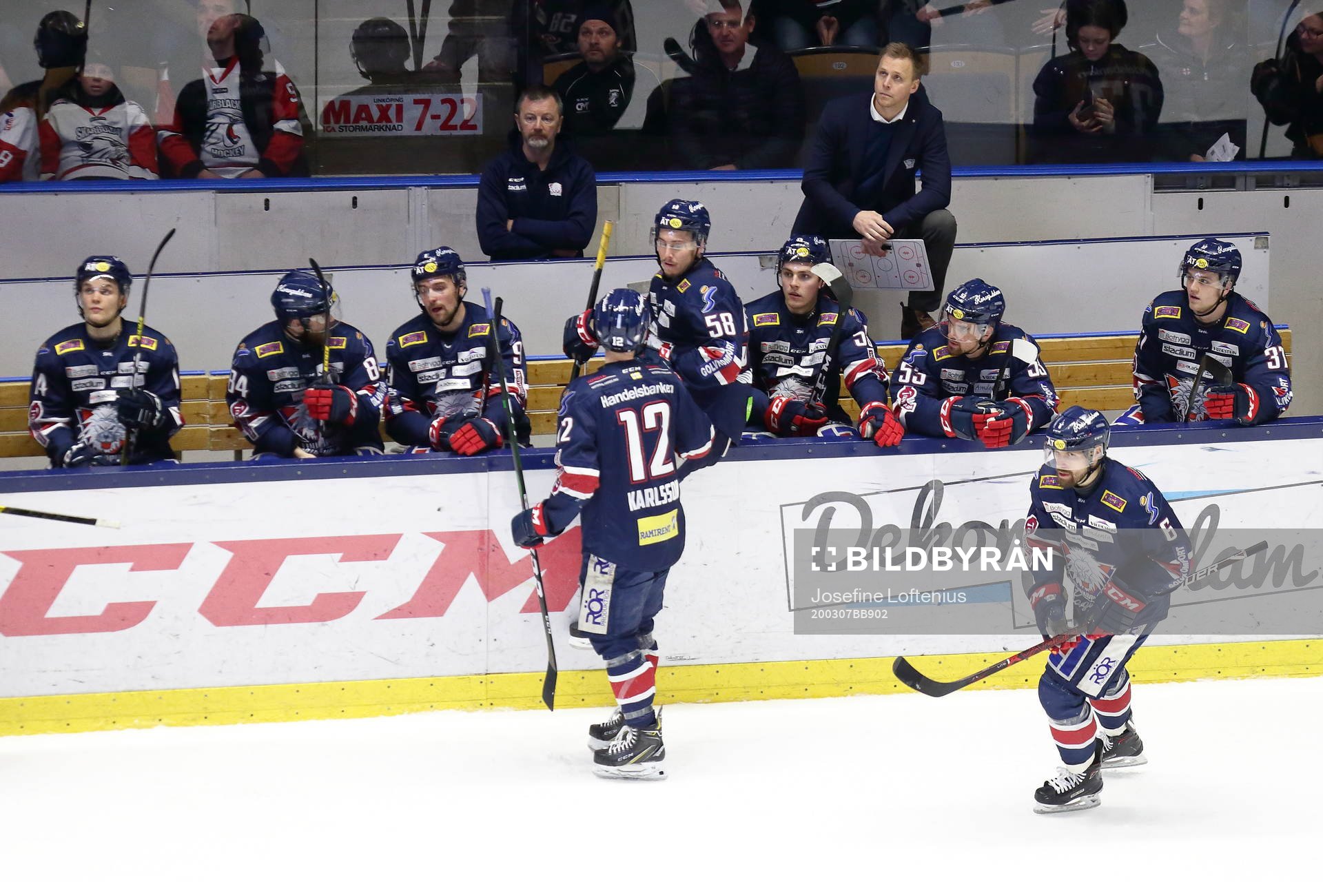 Linköpings tränare Bert Robertsson och Jonas Holös