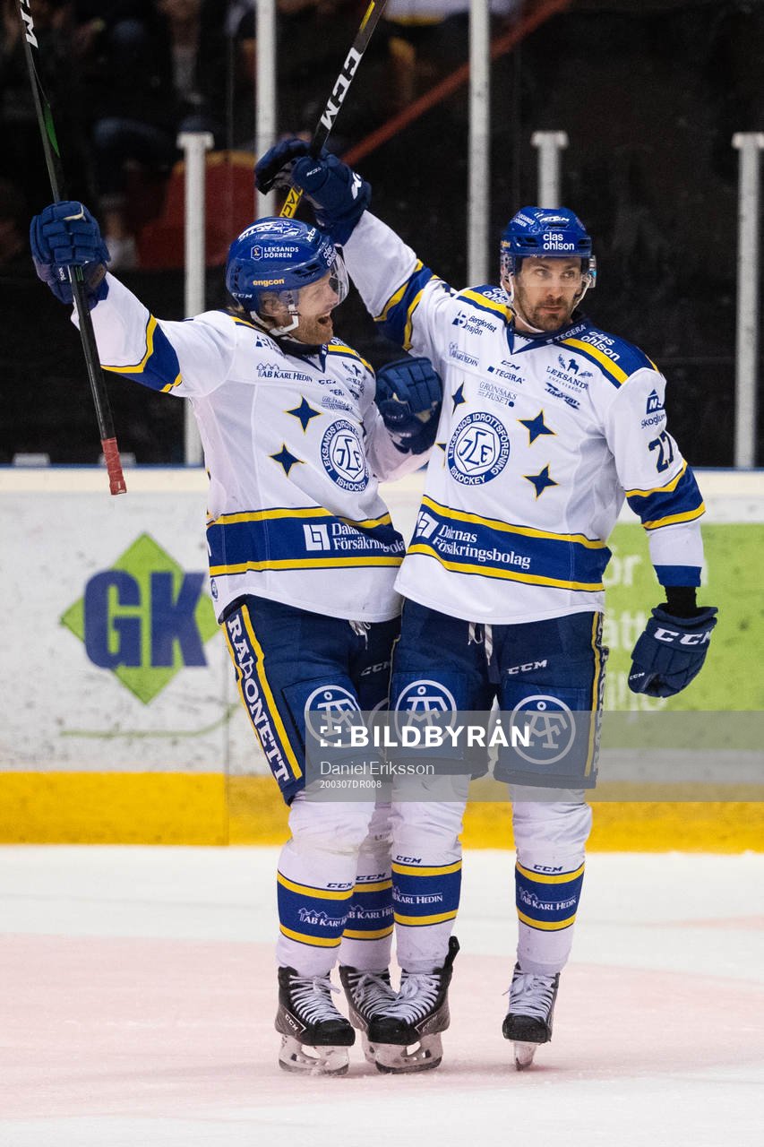 Leksands Marek Hrivik jublar