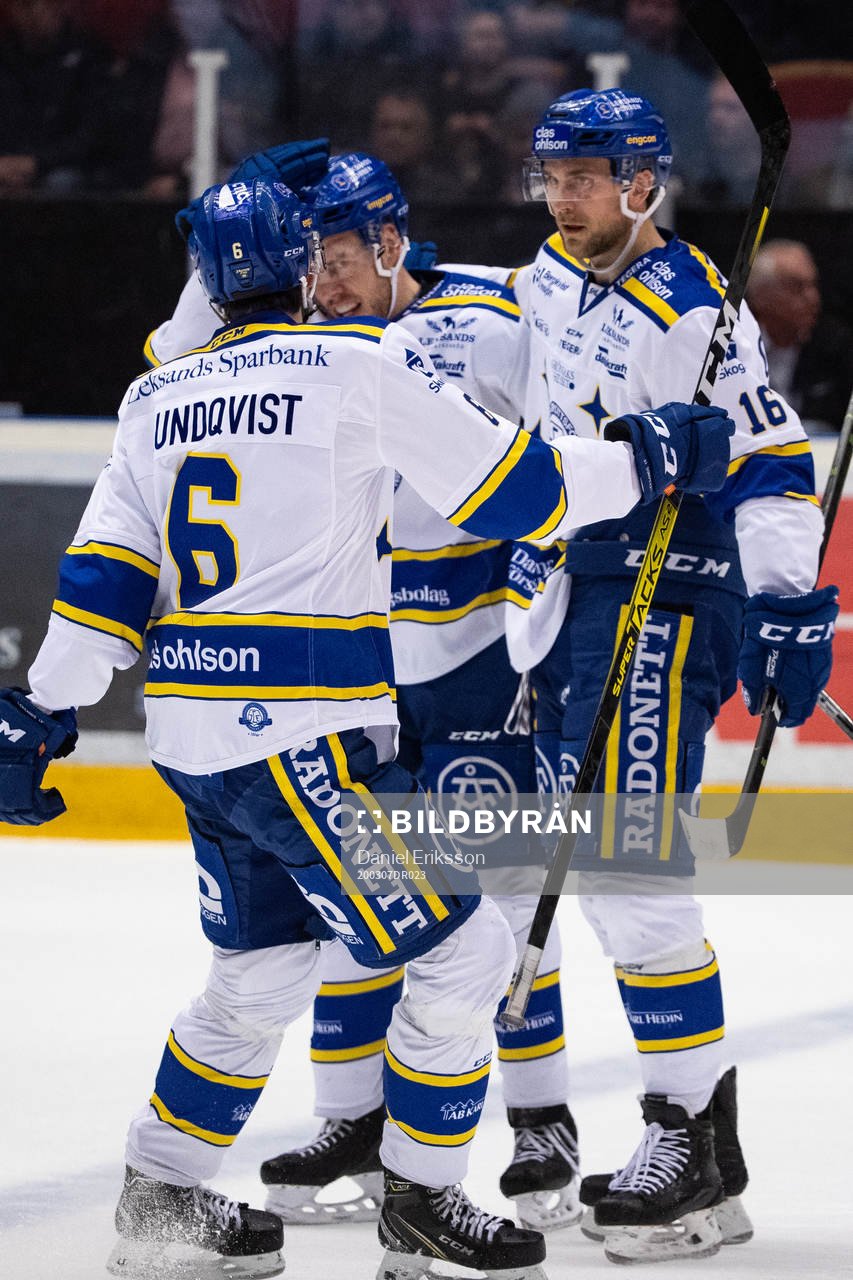 Leksands Daniel Gunnarsson jublar