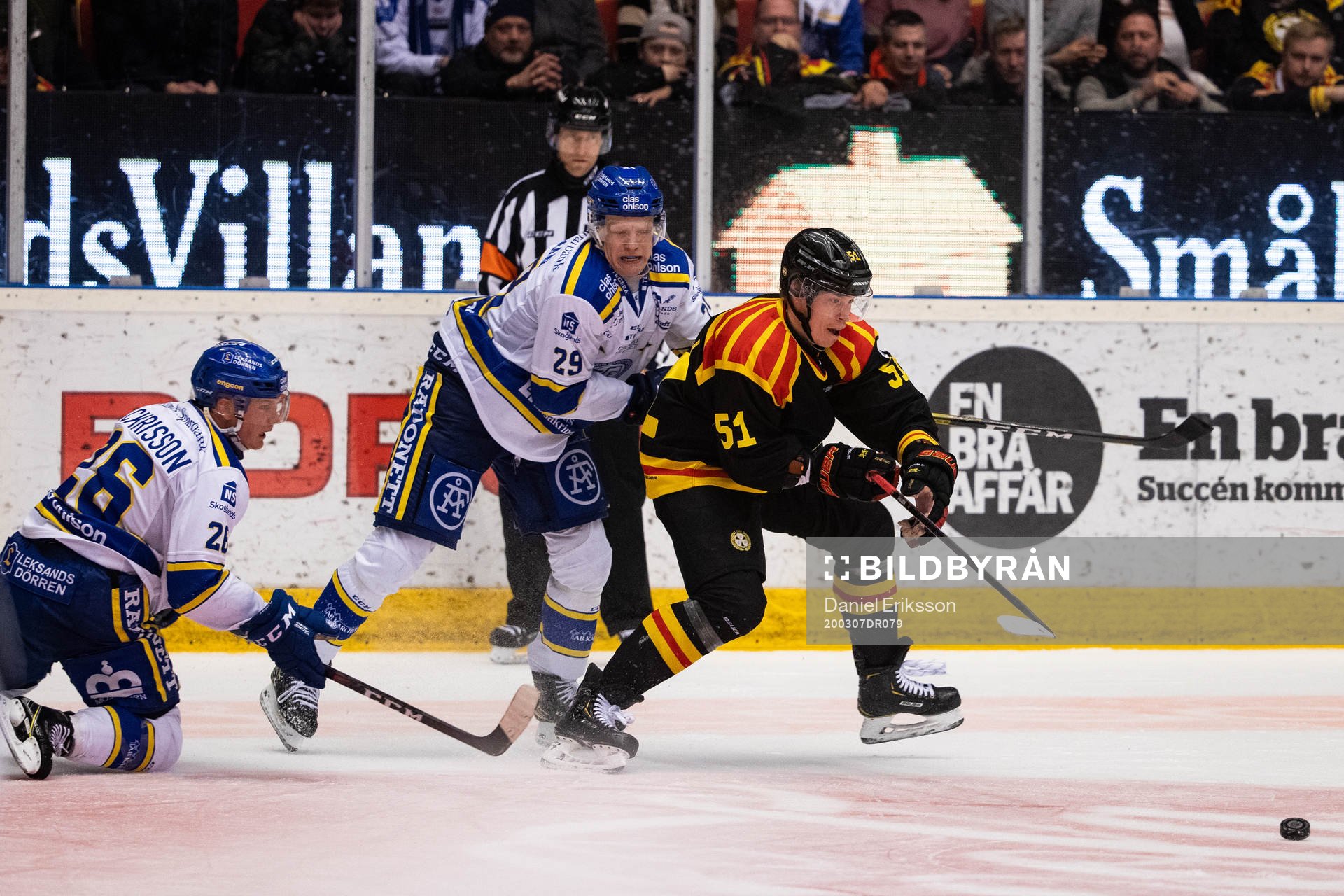 Leksands Patrik Zackrisson och Leksands Emil Heineman och