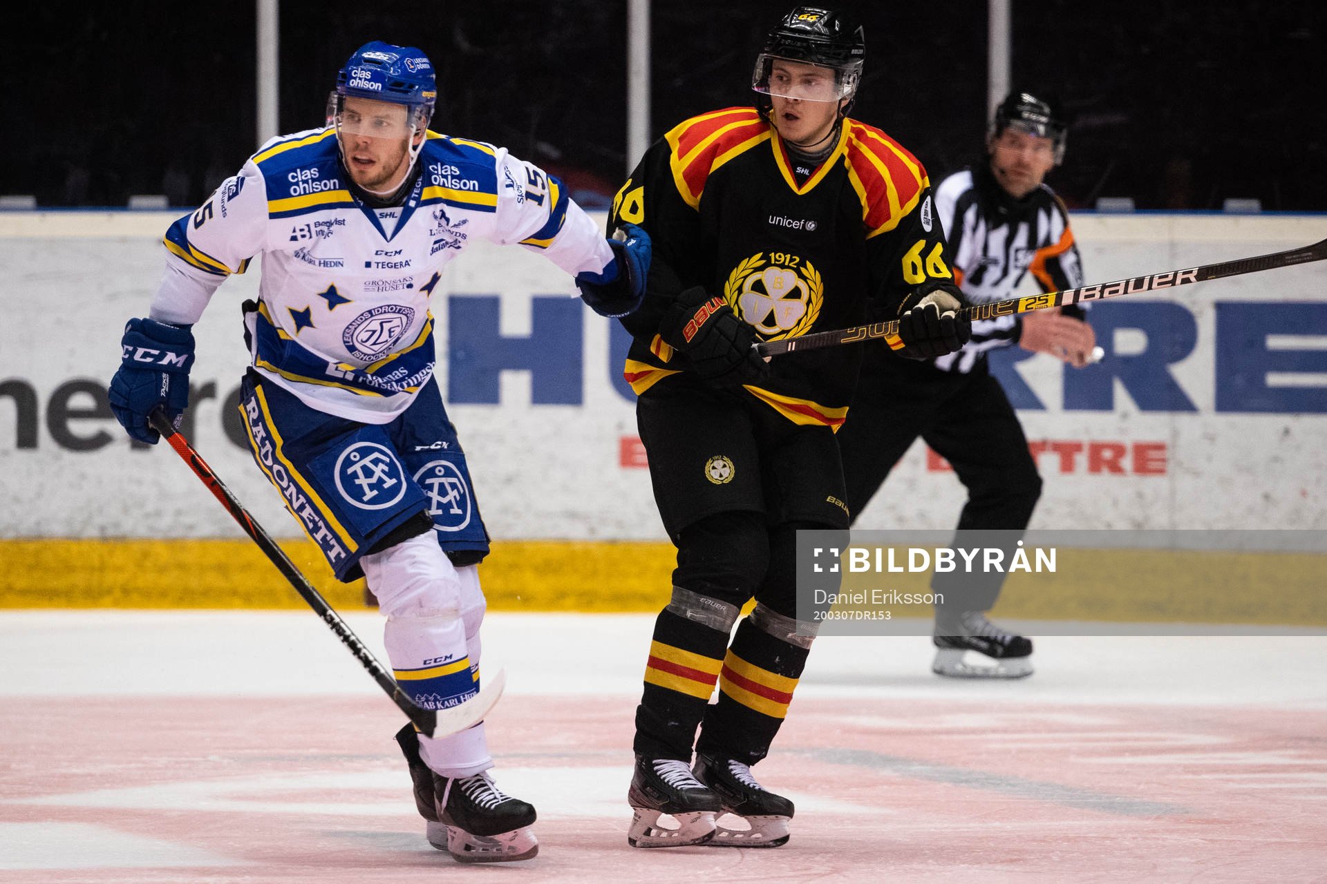 Leksands Matt Carey  och Brynäs Alexander Lindelöf