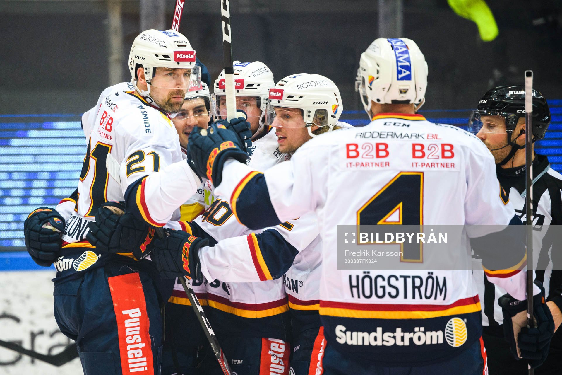 Djurgårdens Patrik Berglund jublar