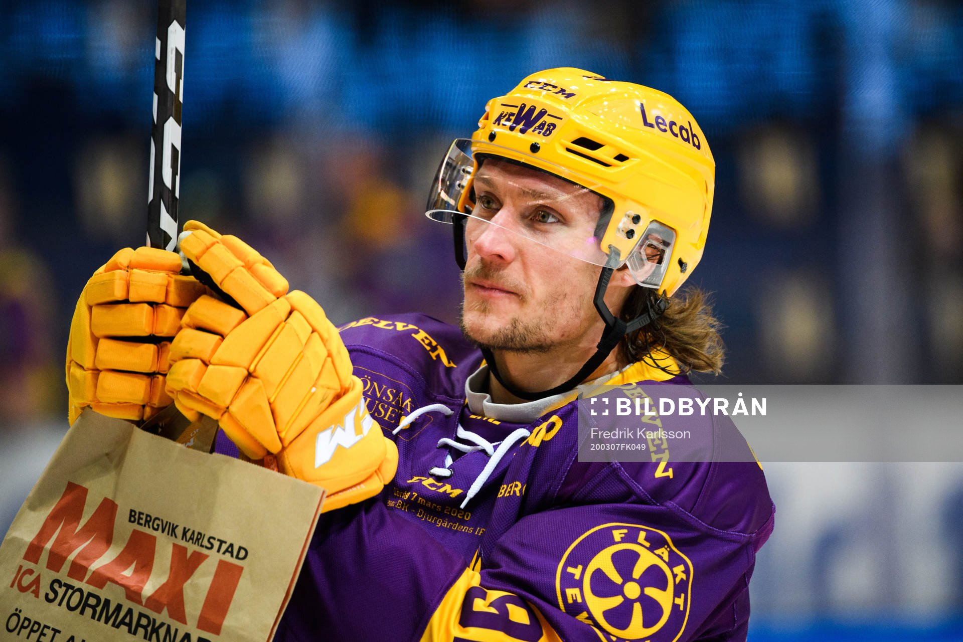 Färjestads Jesper Olofsson jublar