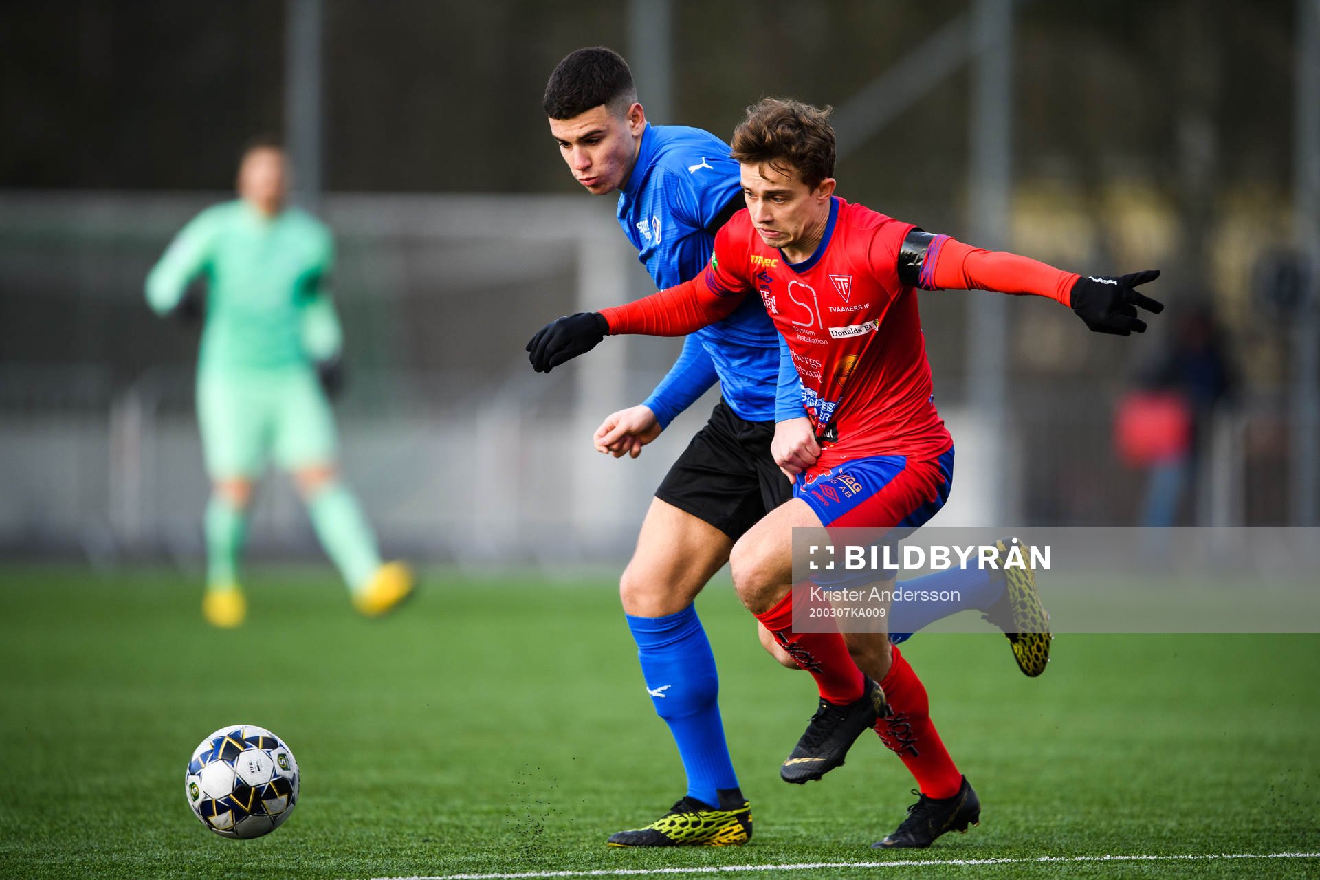 Halmstads Edvin Kurtulus och Tvååkers Axel Berggren