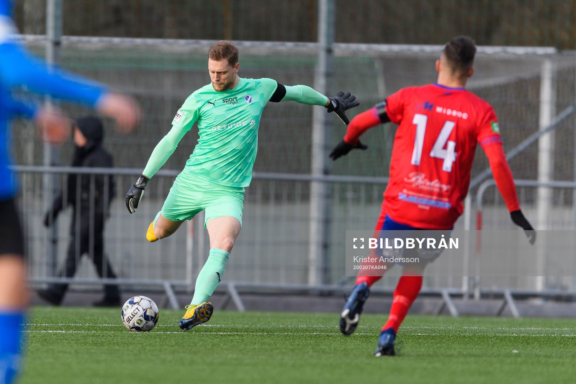 Halmstads målvakt Malkolm Nilsson Säfqvist