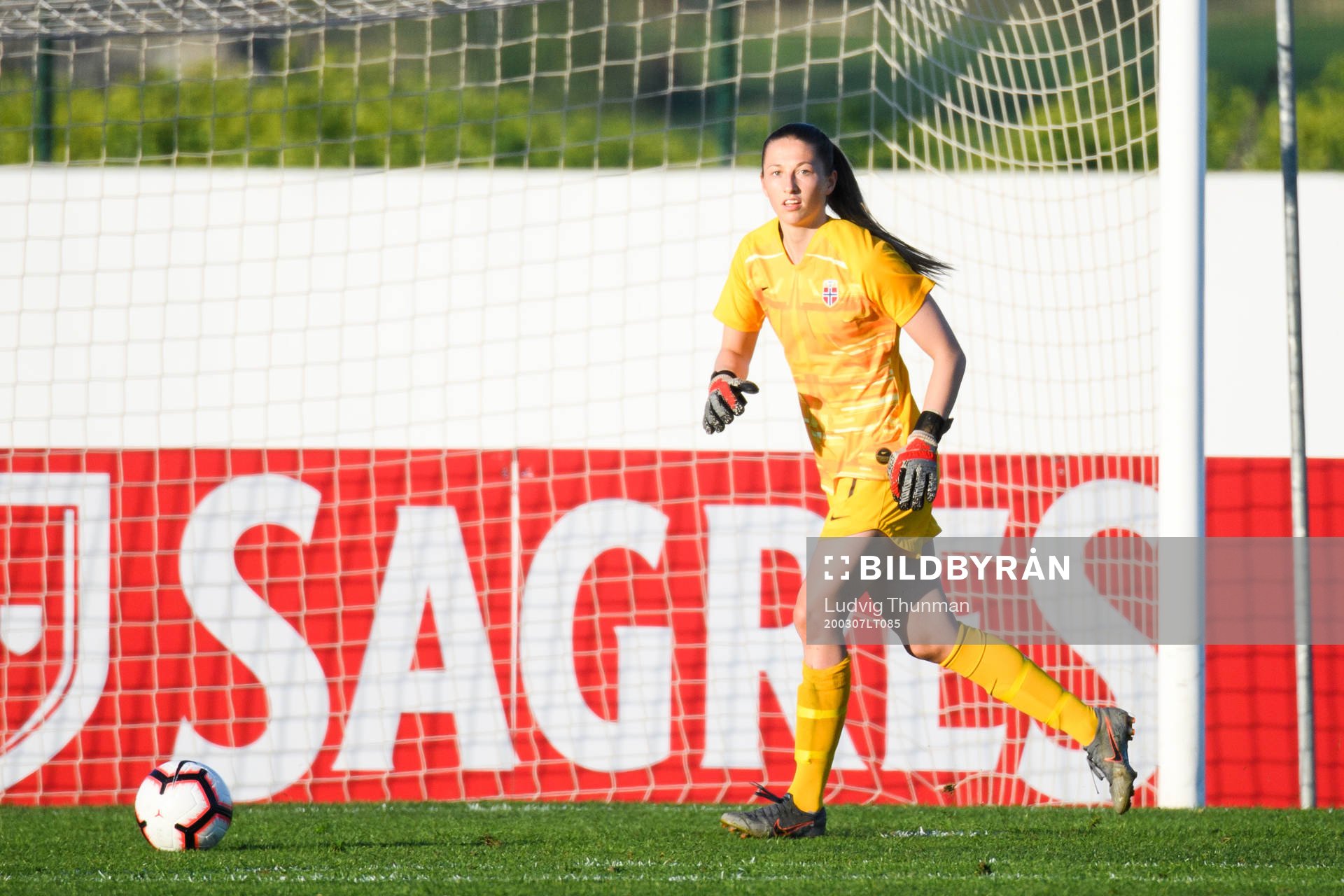 Goalkeeper Cecilie Hauståker Fiskerstrand of Norway