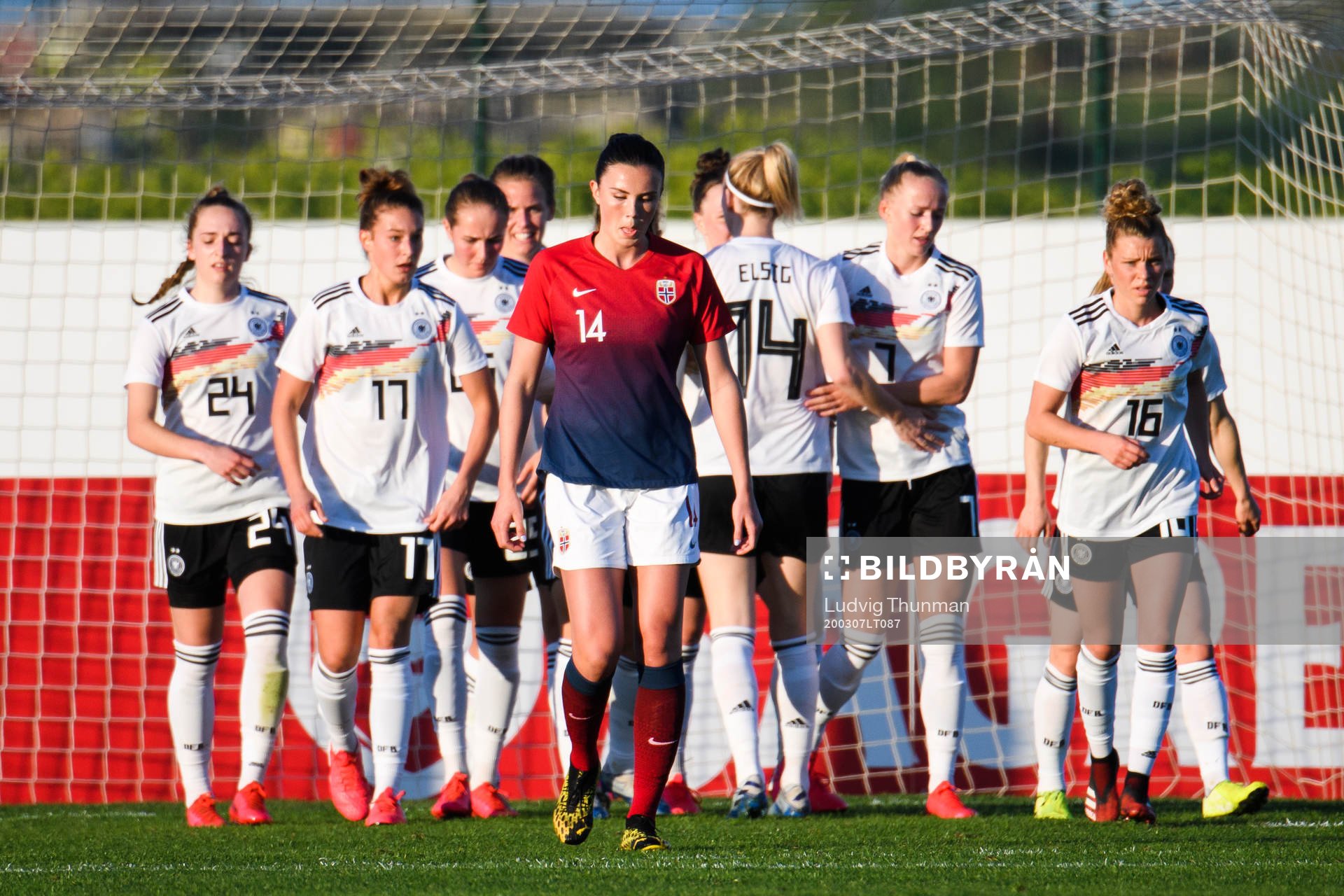 Ingrid Syrstad Engen of Norway looks dejected