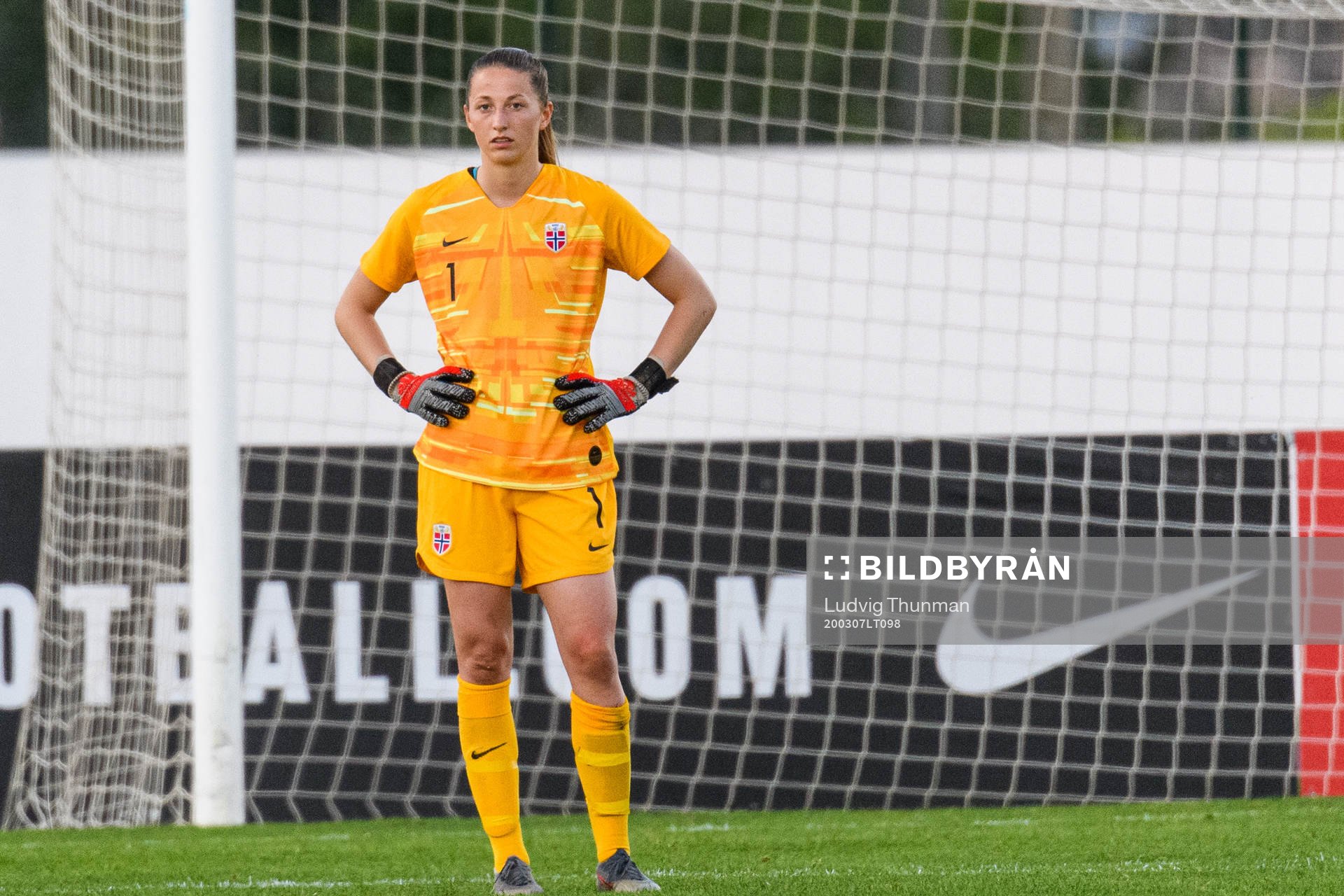 Goalkeeper Cecilie Hauståker Fiskerstrand of Norway