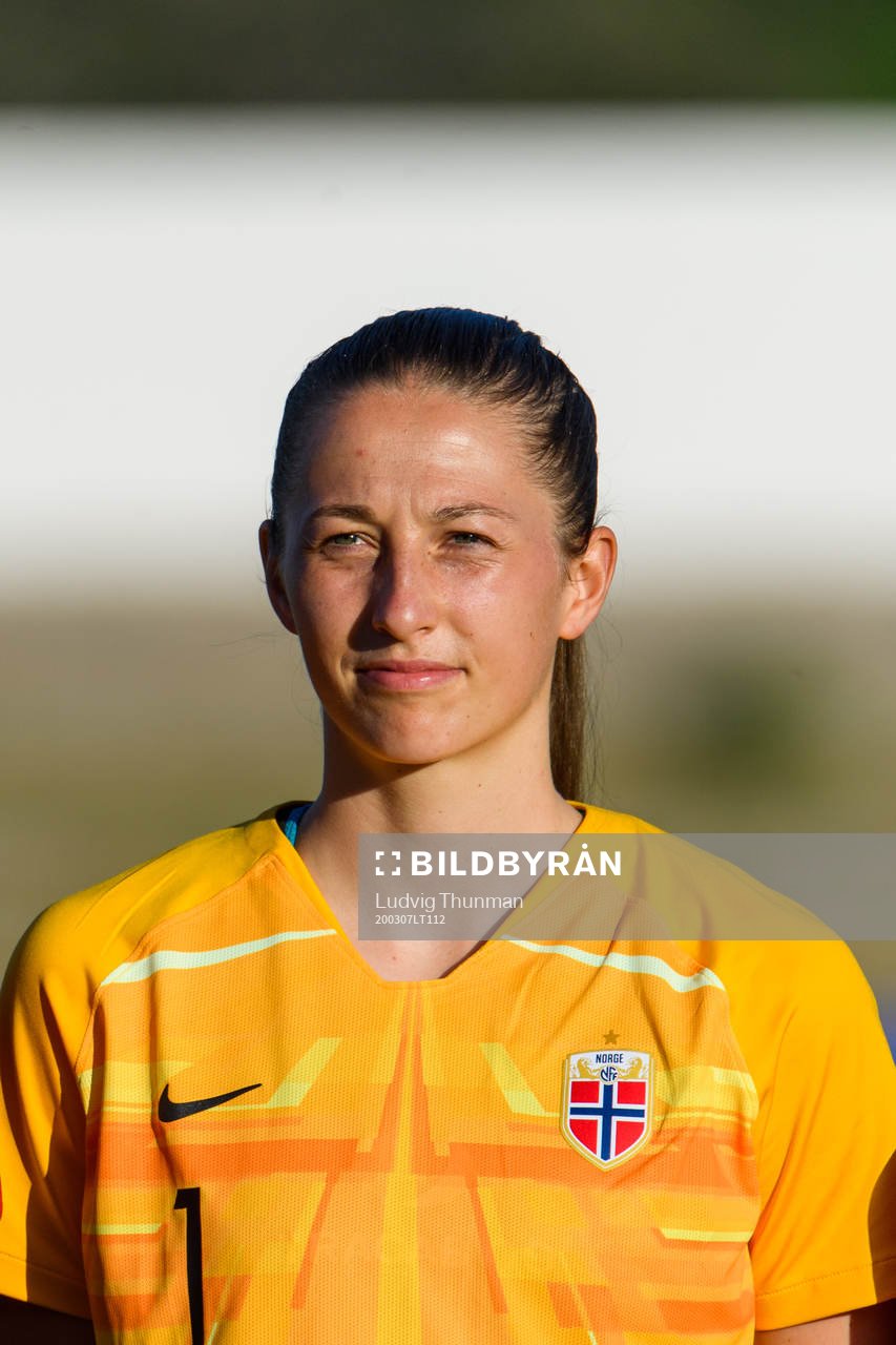 Goalkeeper Cecilie Hauståker Fiskerstrand of Norway