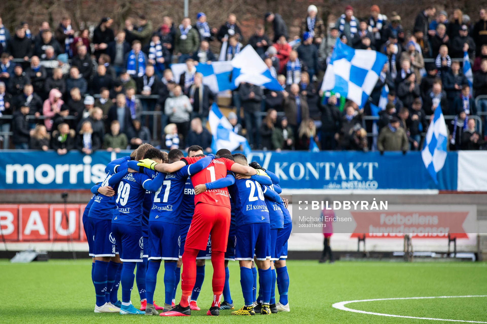 IFK Göteborg samlade innan fotbollsmatchen i Svenska Cupen