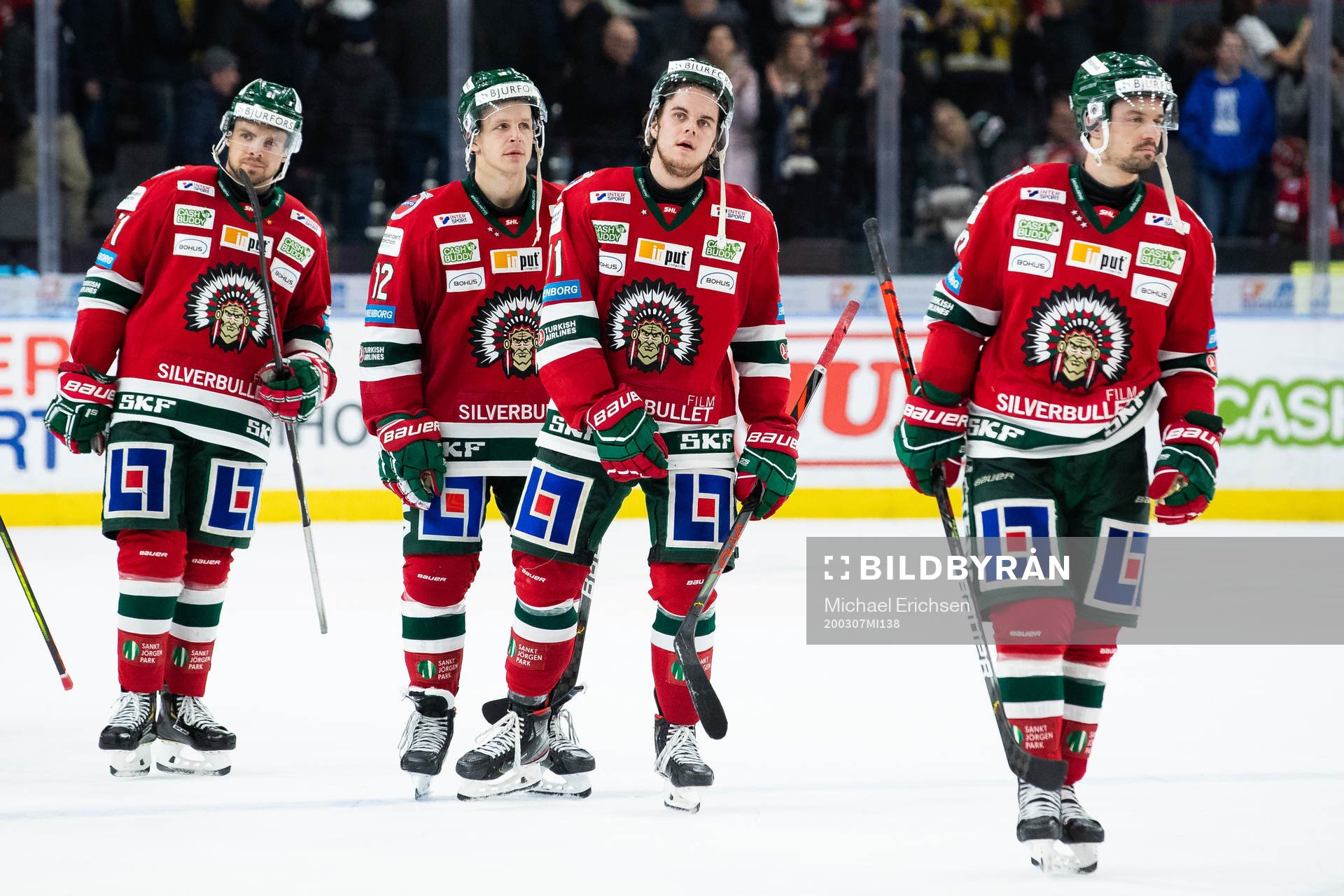 Frölundas Mats Rosseli Olsen, Max Friberg, Samuel Fagemo
