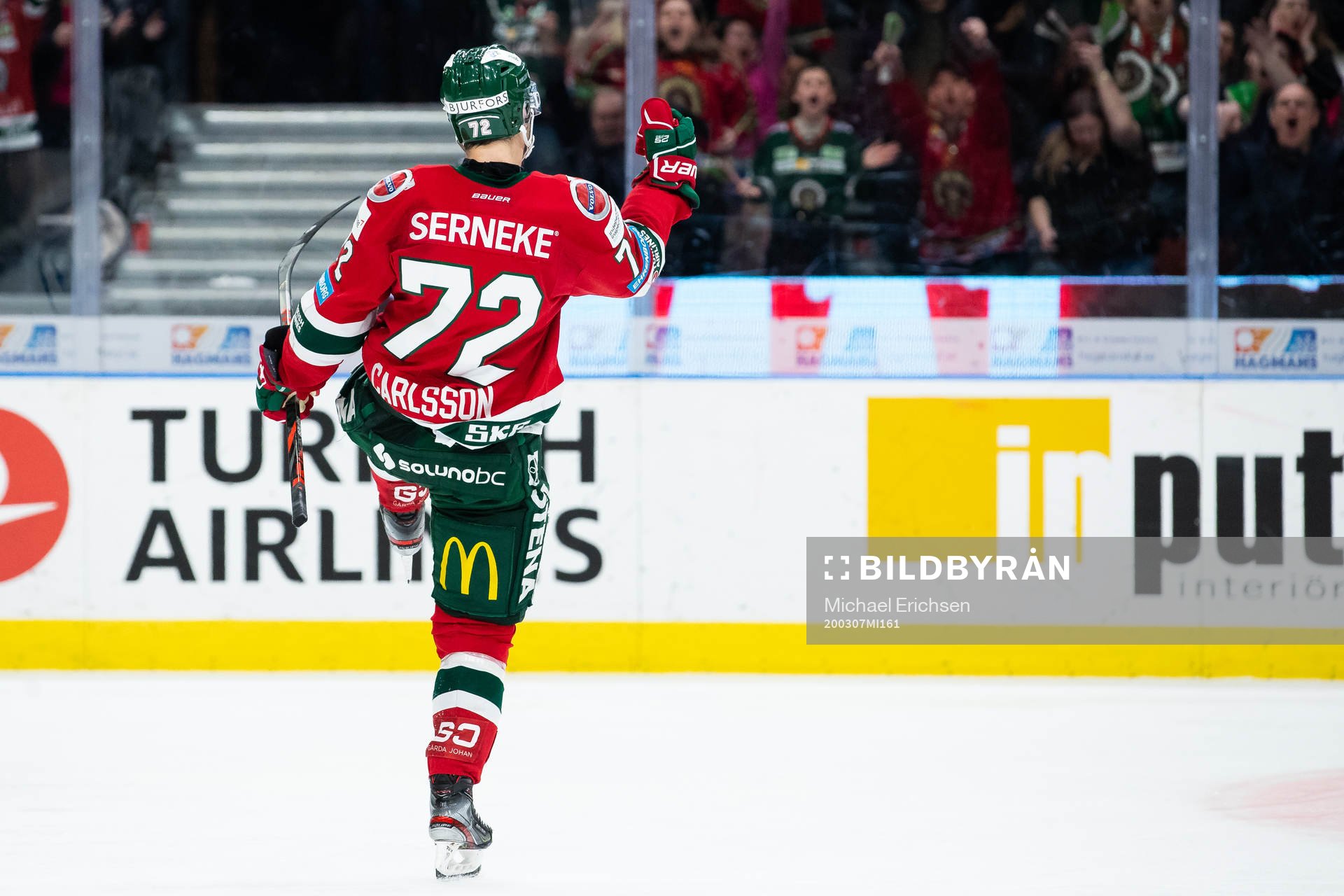 Frölundas Patrik Carlsson jublar
