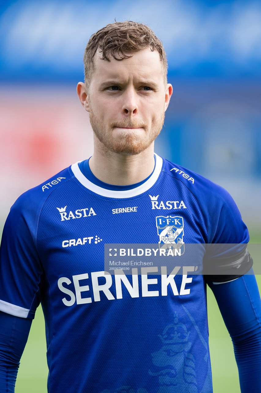 IFK Göteborgs Victor Wernersson innan fotbollsmatchen i