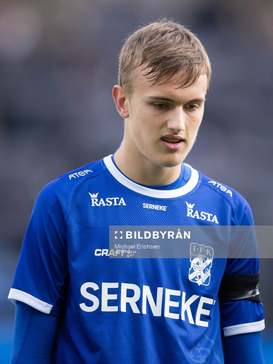 IFK Göteborgs Jesper Tolinsson innan fotbollsmatchen i