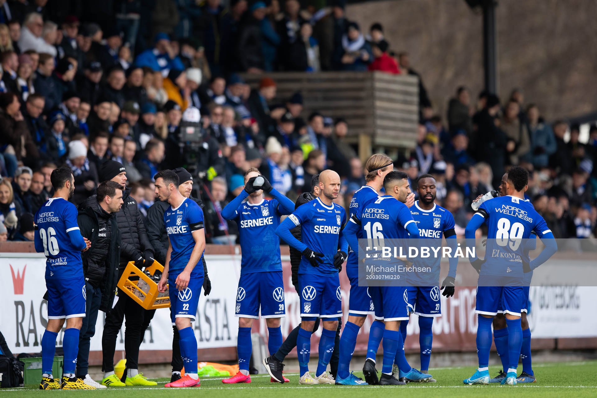 IFK Göteborgs samlade vid skadeavbrott
