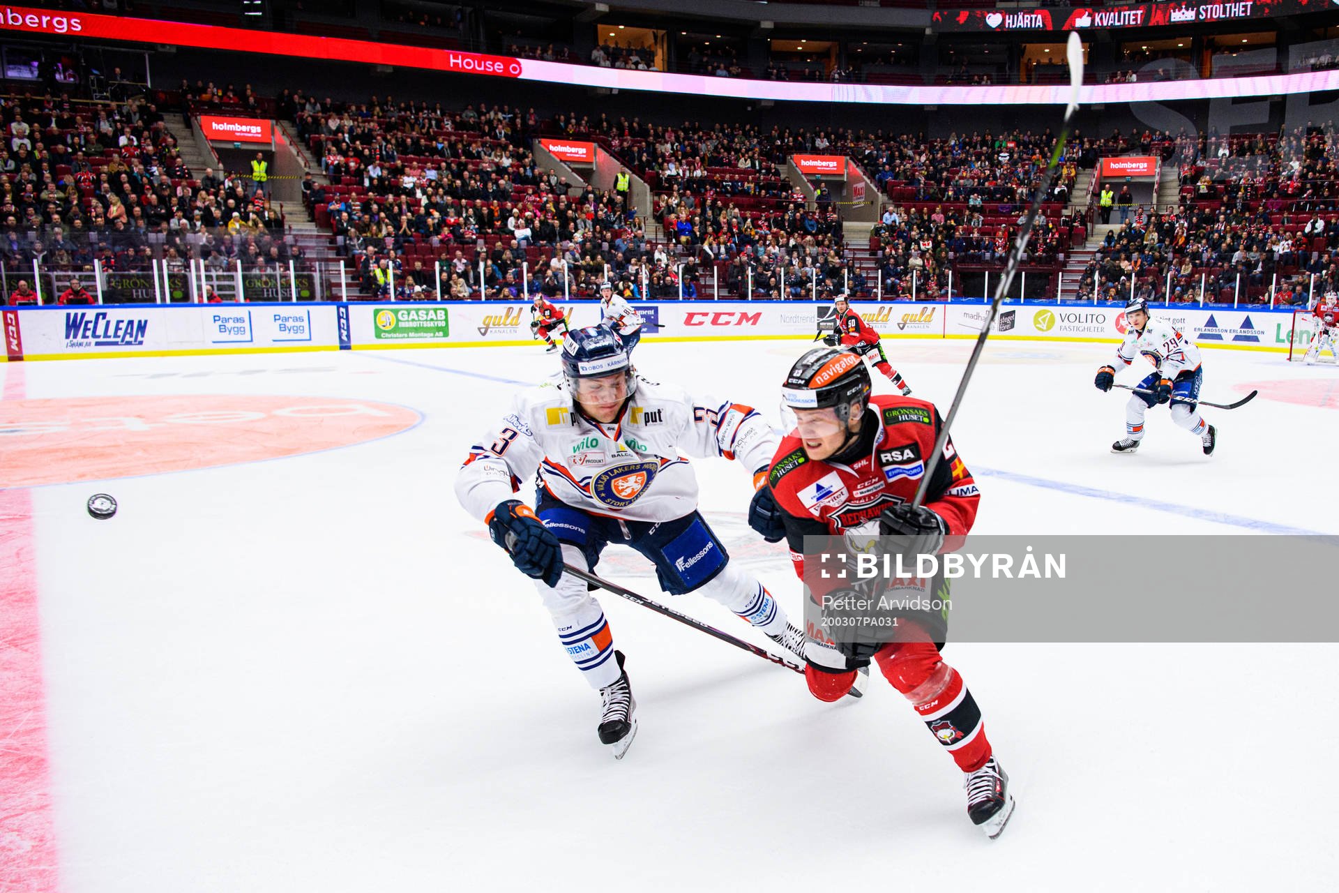 Växjös Oliver Bohm och Malmö Redhawks Christoffer