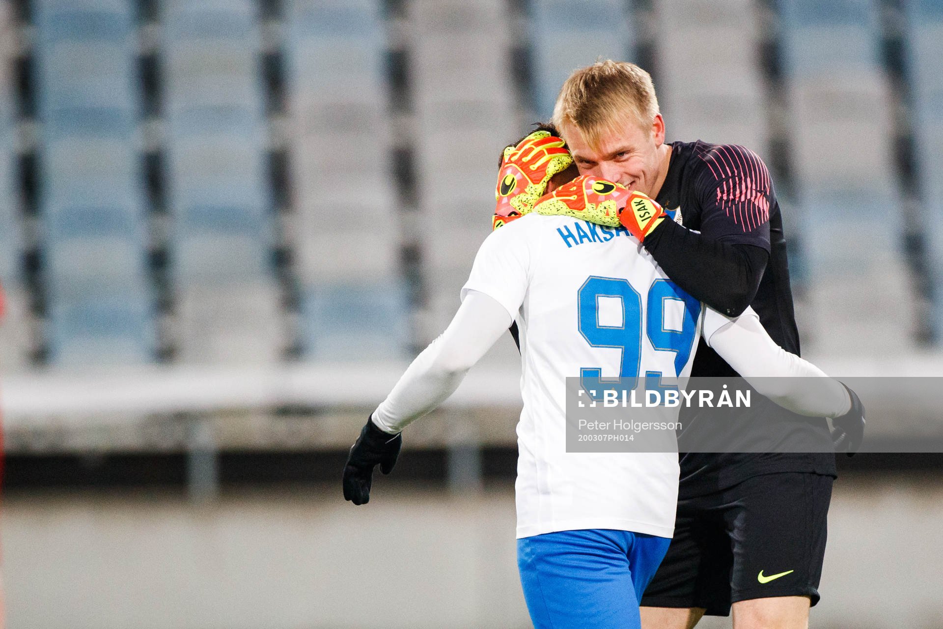 IFK Norrköpings målvakt Isak Pettersson och Sead