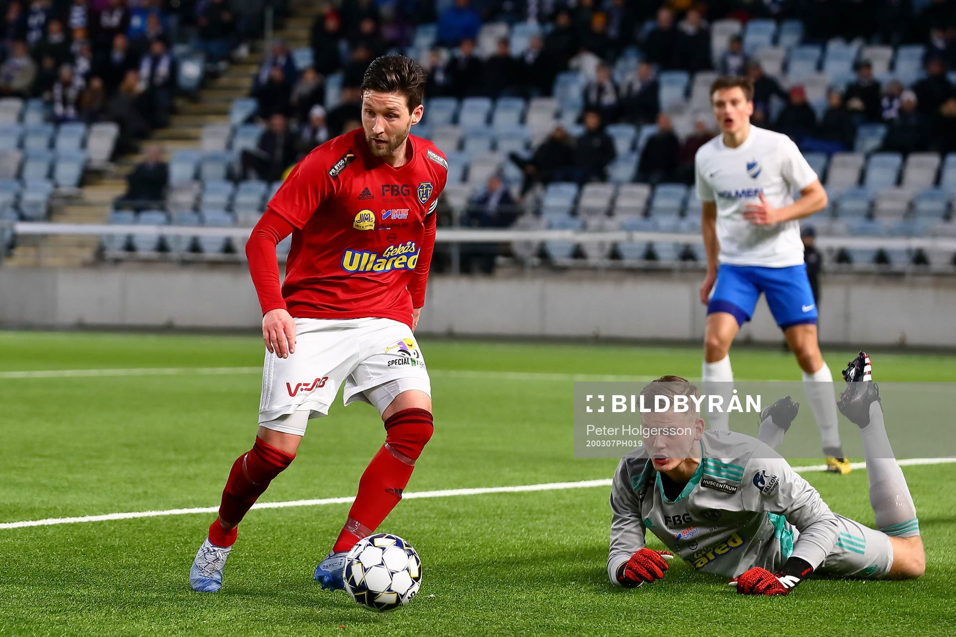 Falkenbergs Tibor Joza och målvakt Johan Brattberg