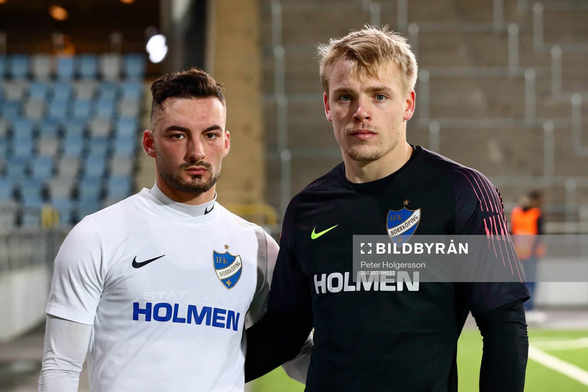 IFK Norrköpings Sead Haksabanovic och målvakt Isak