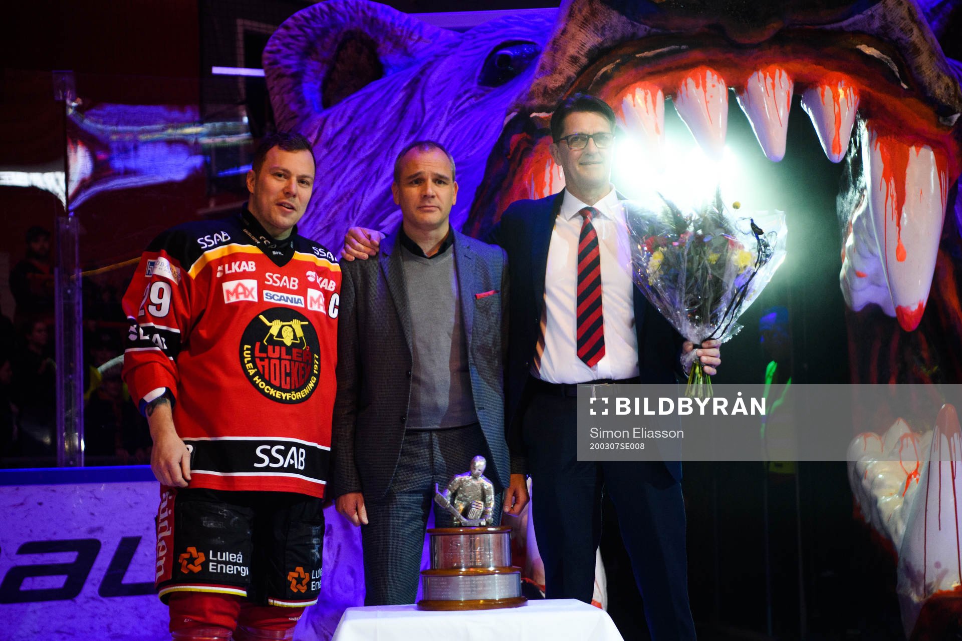 Luleås Erik Gustafsson och ordförande Anders Olofsson