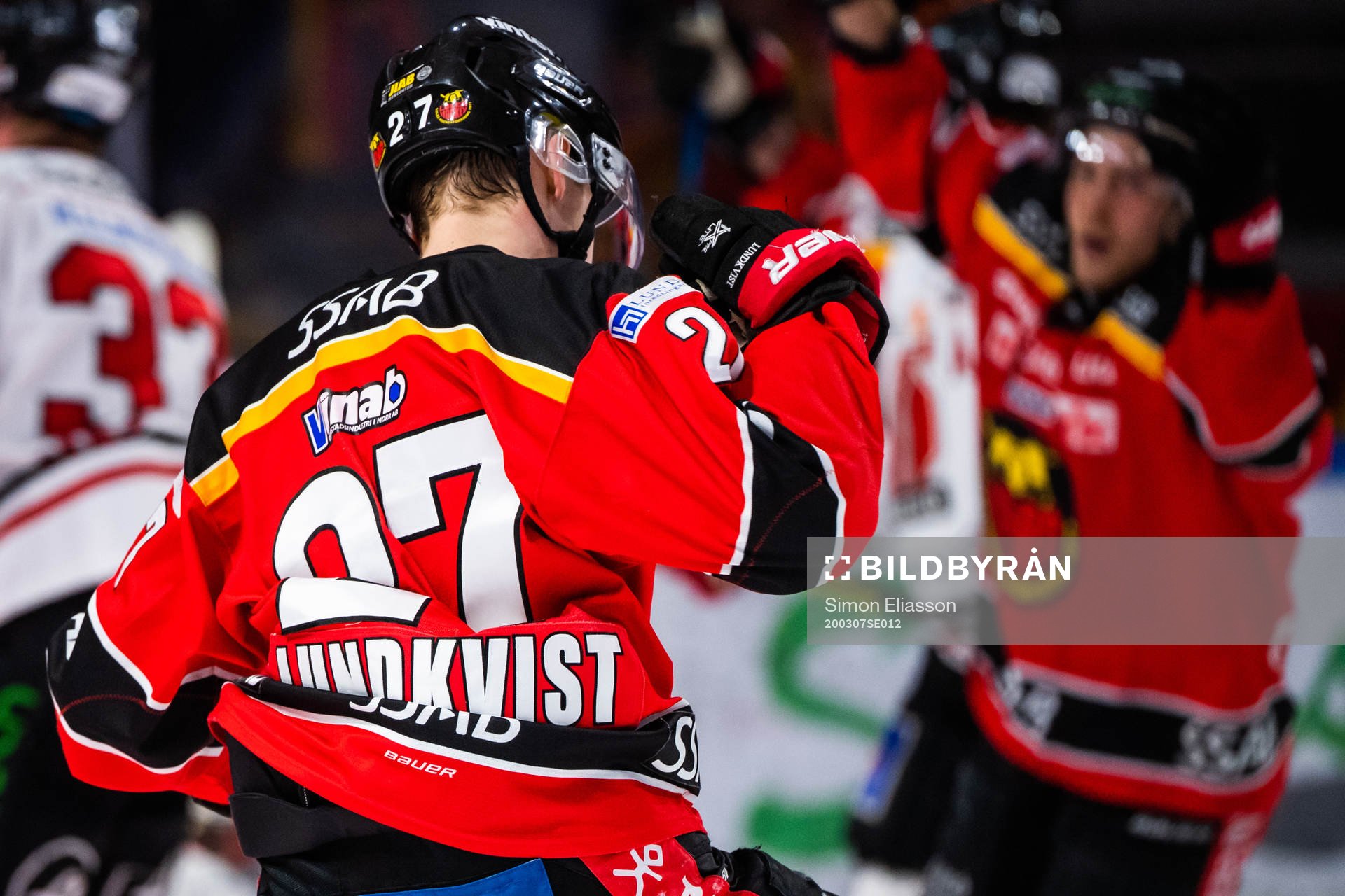 Luleås Nils Lundkvist jublar