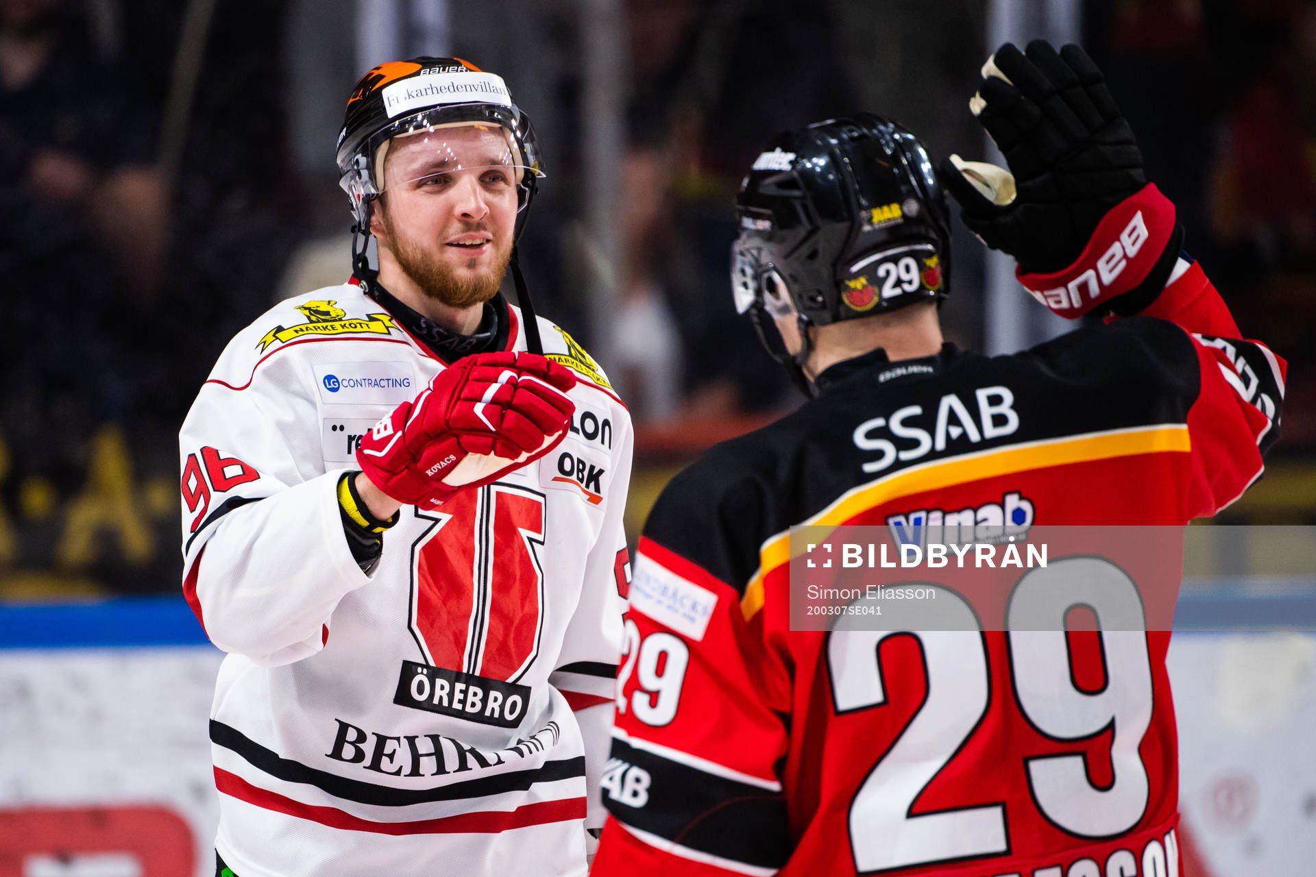 Örebros Robin Kovacs och Luleås Erik Gustafsson