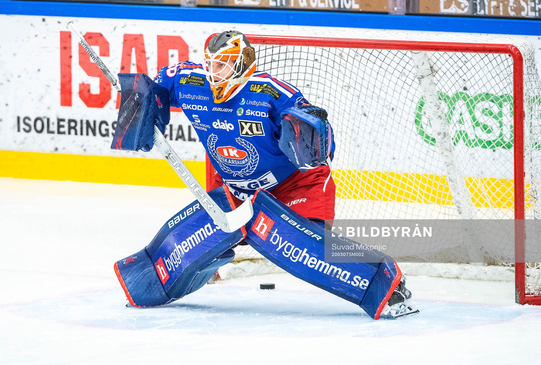 Oskarshamns målvakt Marcus Hellgren